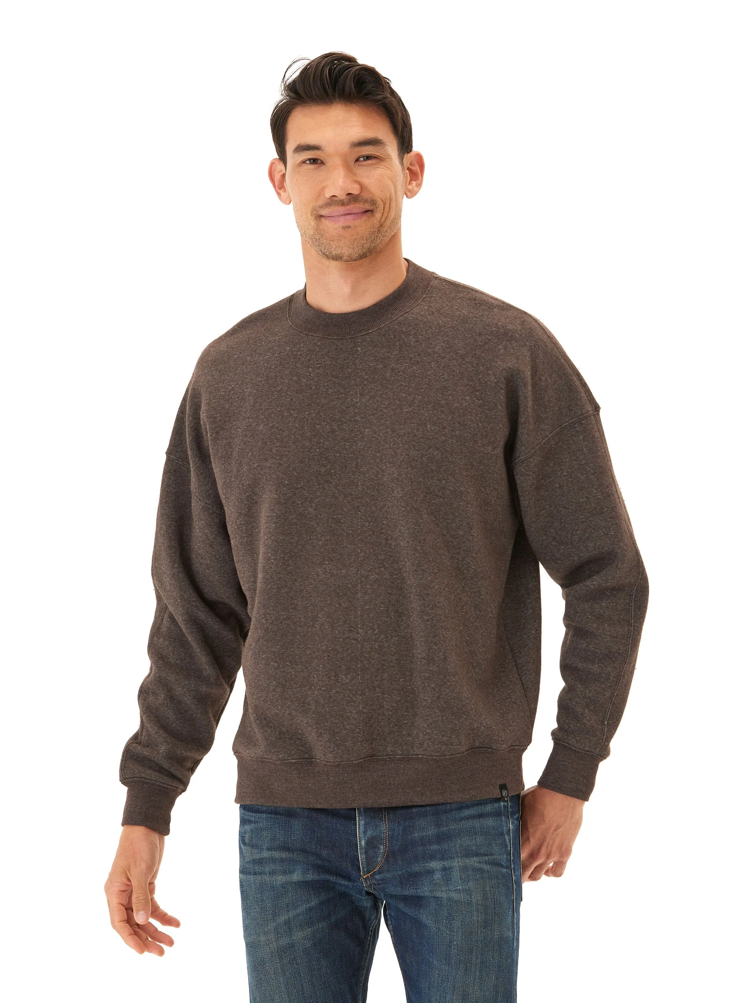 Waterproof Design Midweight Layer Rudy Triblend Fleece Drop Shoulder Sweatshirt