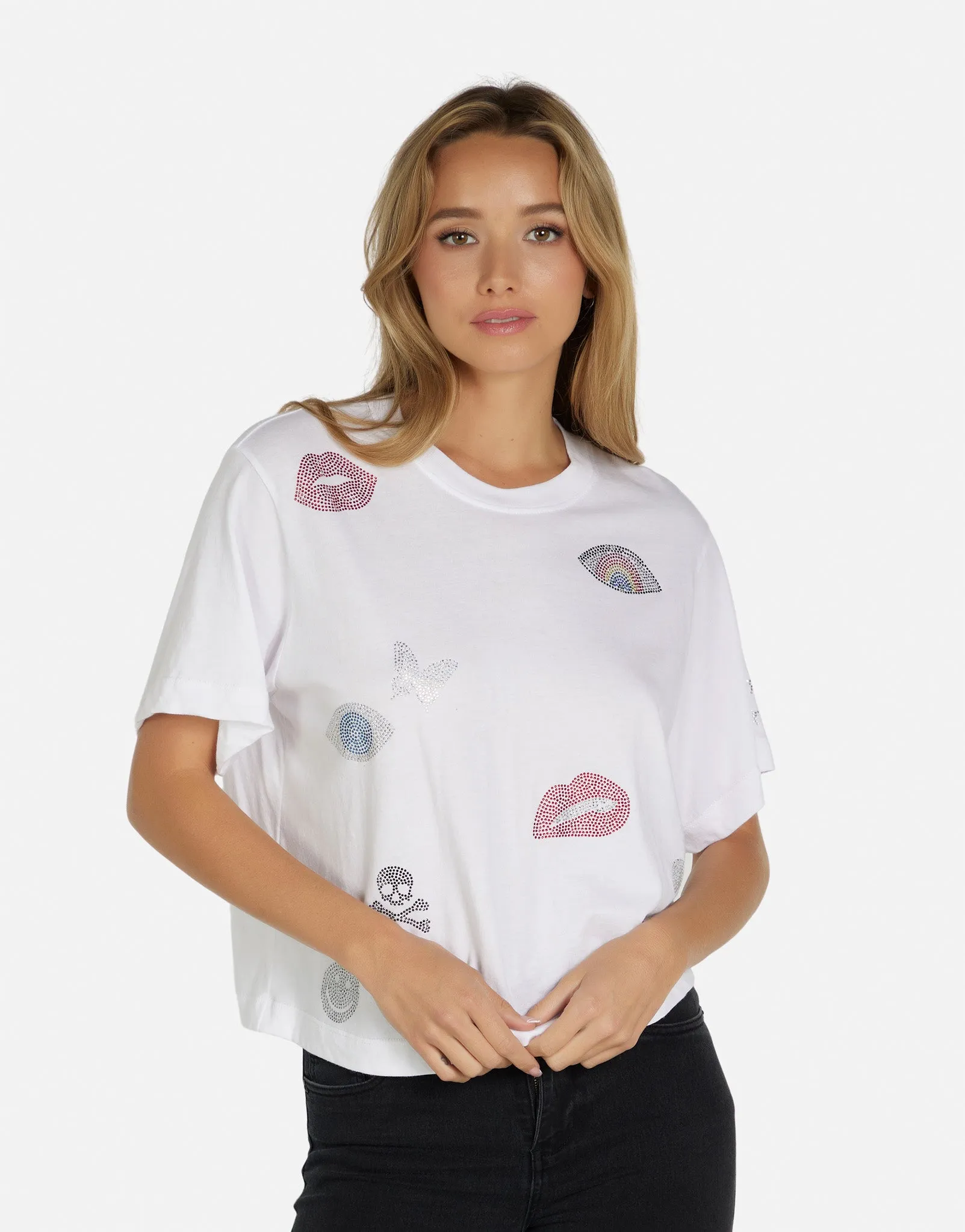 Beach Wear Ribbed collar Rue Crystal Elements