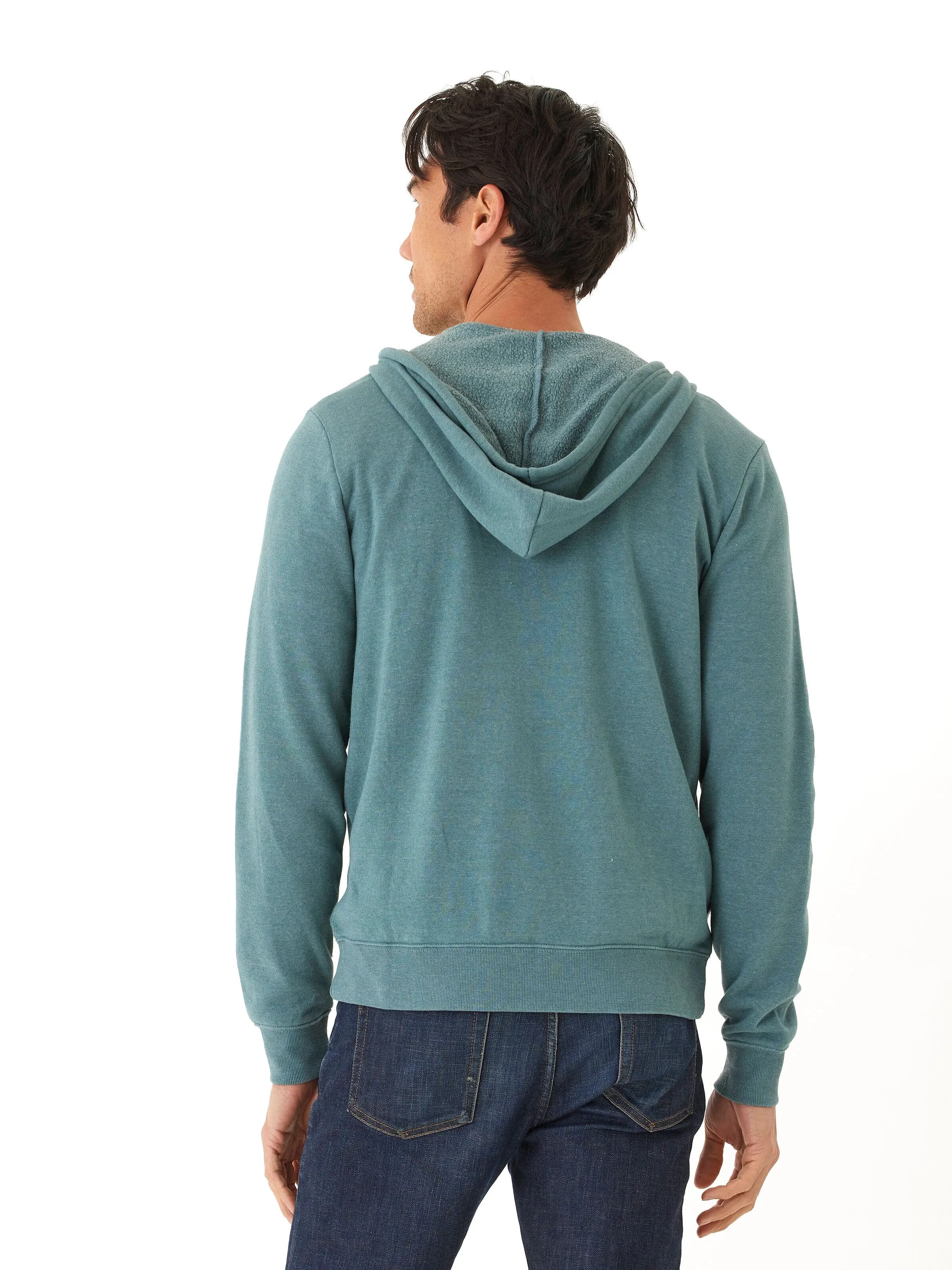 Modern Layers Travel Light Fit Jordyn Mineral Wash Fleece Full Zip Hoodie