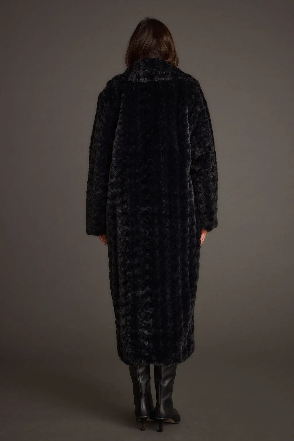 Autumn Sasha Black Floor Length Coat