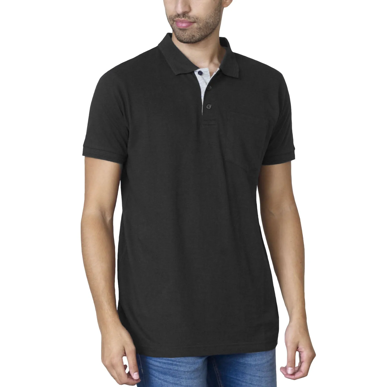 Active Wear D555 Mens Grant Pique Polo Shirt