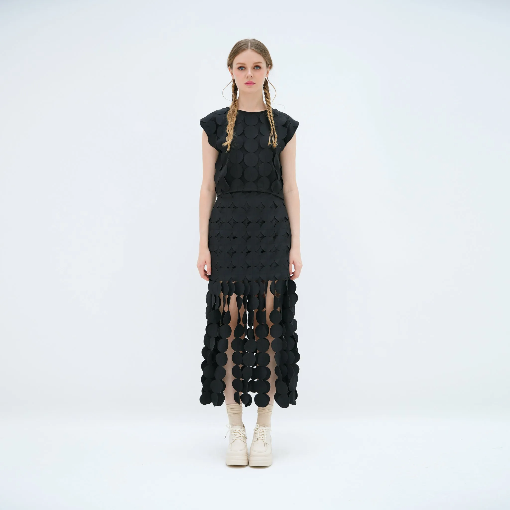 Casual Feel Polka Dot Skirt