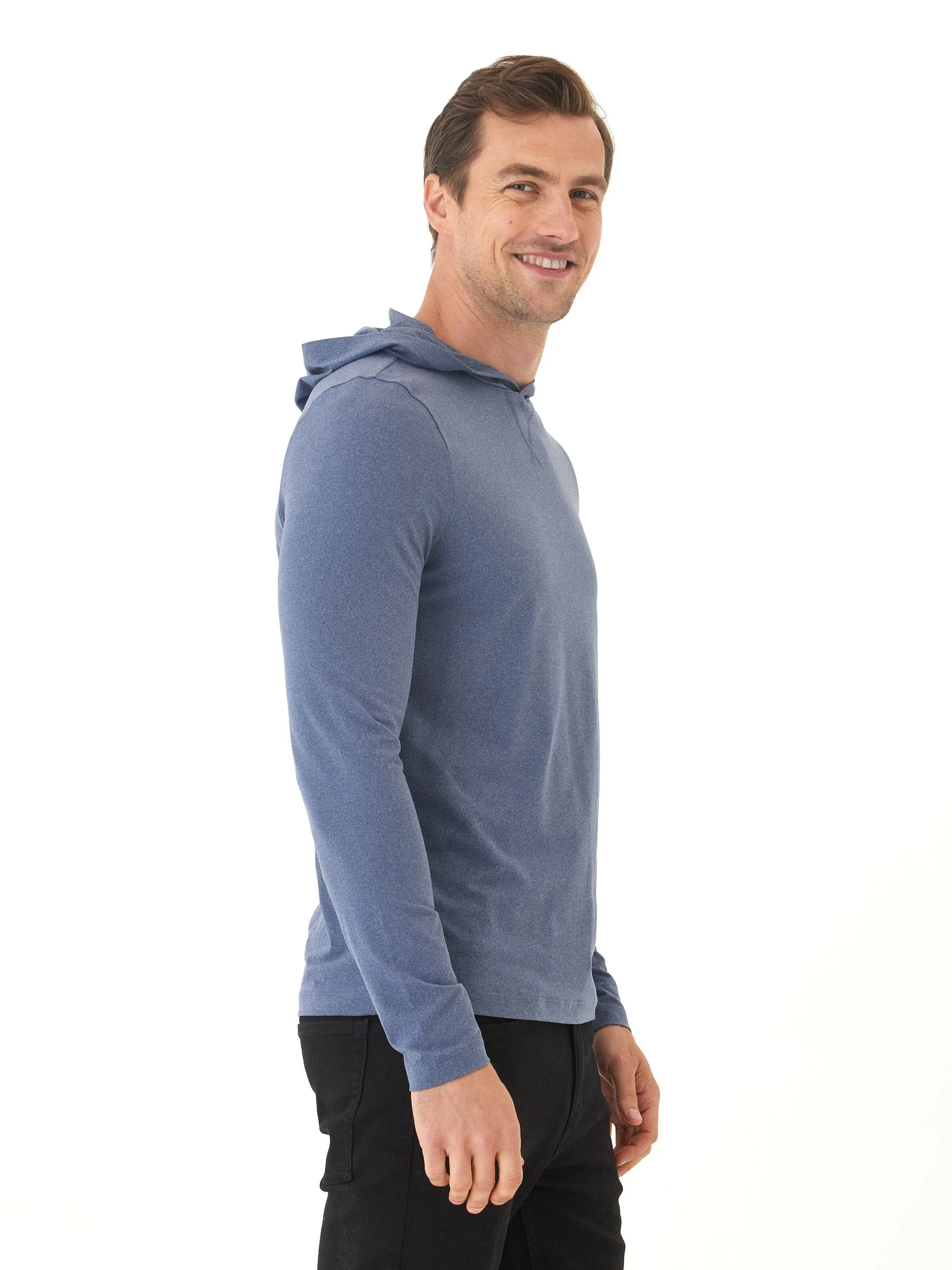 Malone Luxe Jersey Pullover T-Shirt Hoodie Lightweight Insulation Technology