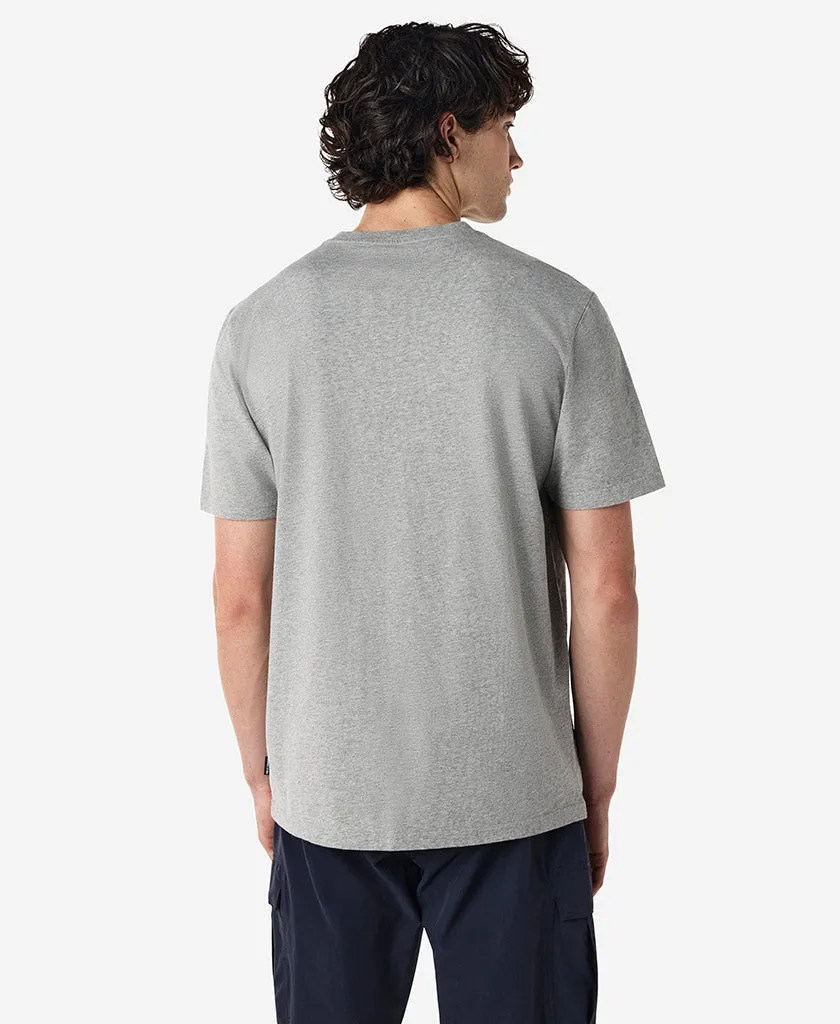 Minimalist Cuff BEAM T-SHIRT, Grey Melange