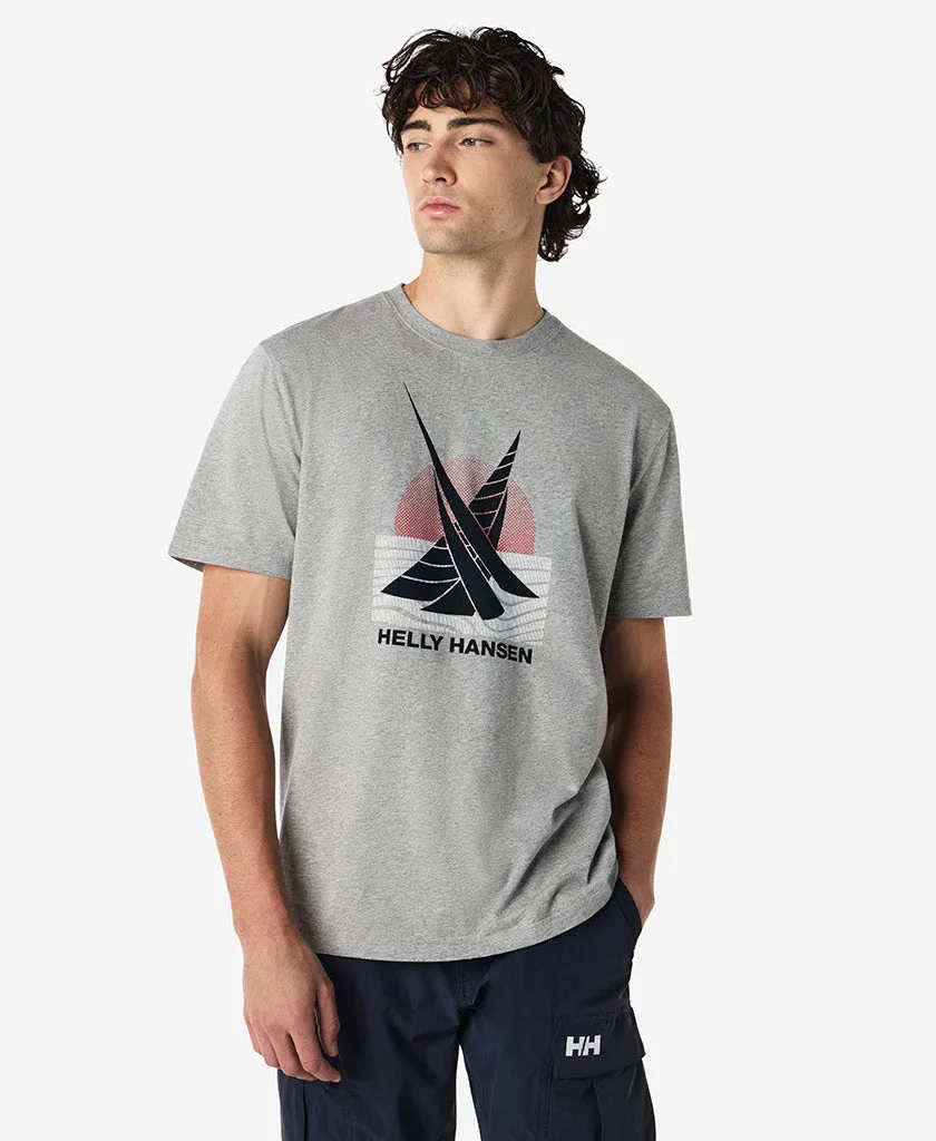 BEAM T-SHIRT, Grey Melange WaffleWeave Light Fabric