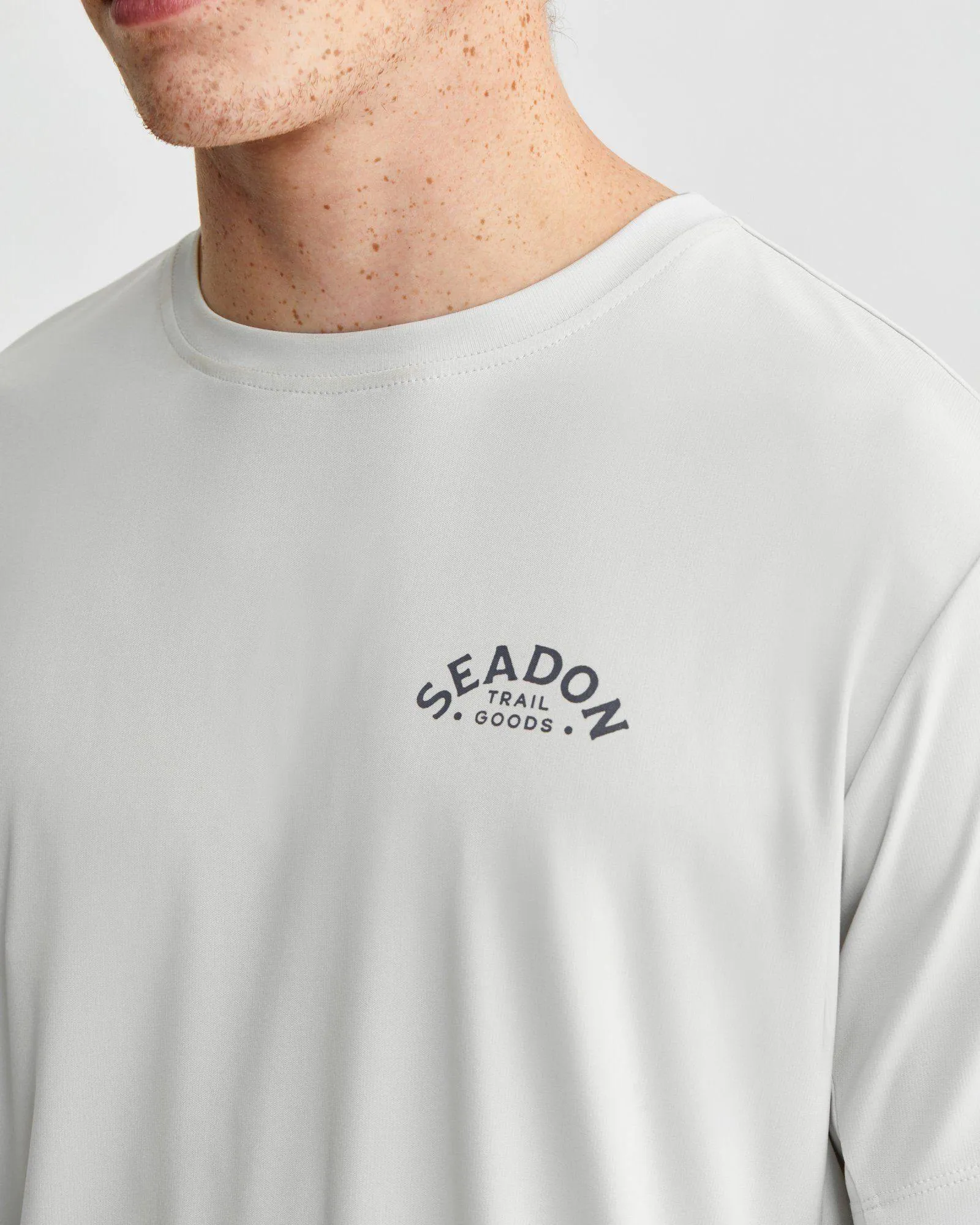 Sporty and Cool Comfortable and Chic M's Trailblazer Tee- Sunrise