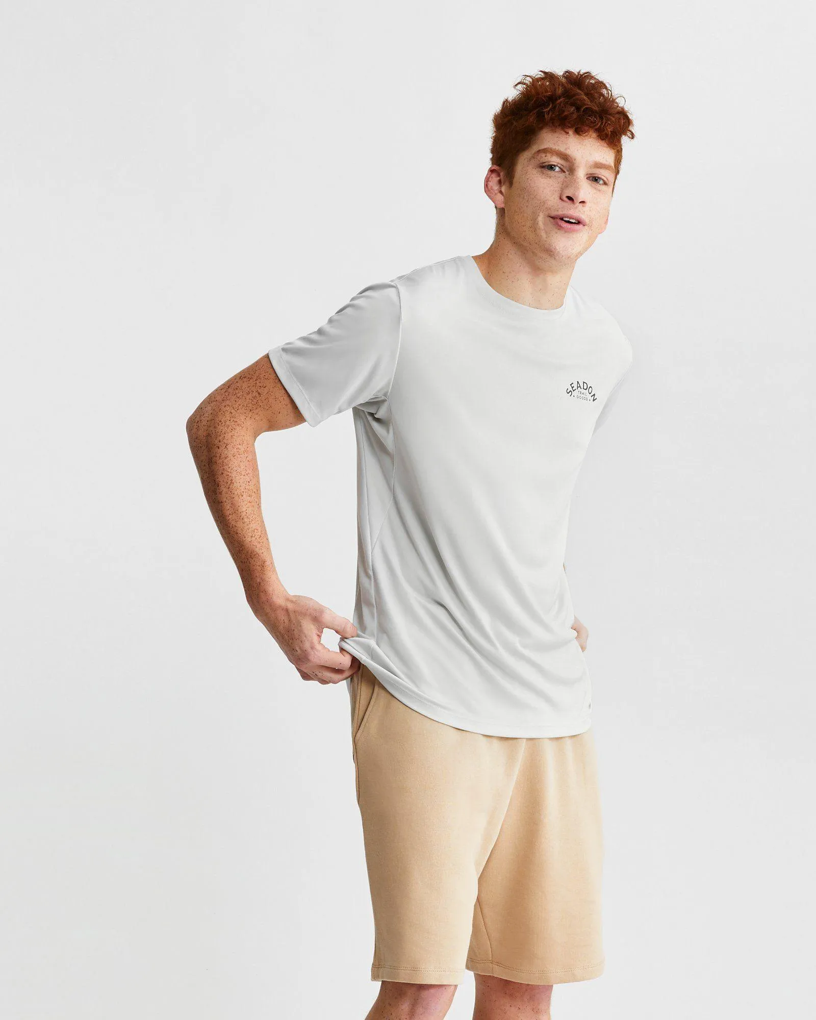 Temperature Regulating Fabric M's Trailblazer Tee- Sunrise