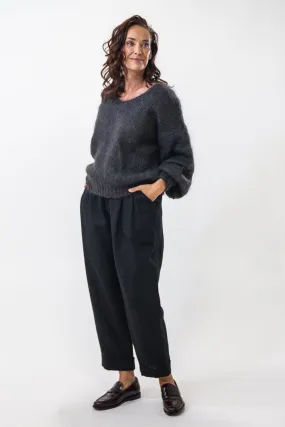 Stretchable Fabric Warm And Comfortable Milana Knit | Graphite