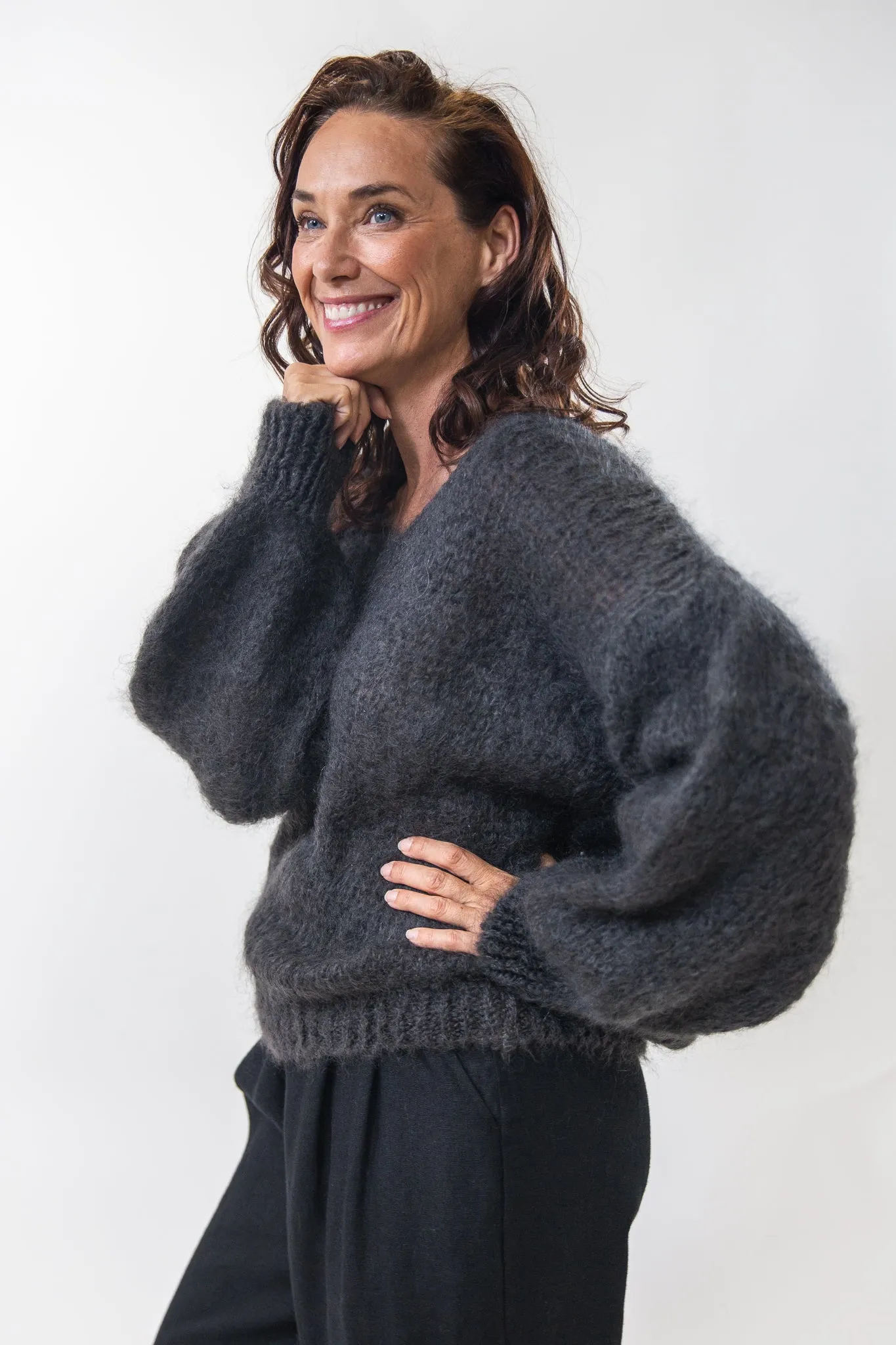 Milana Knit | Graphite Perfect Layering Quick Fit Design