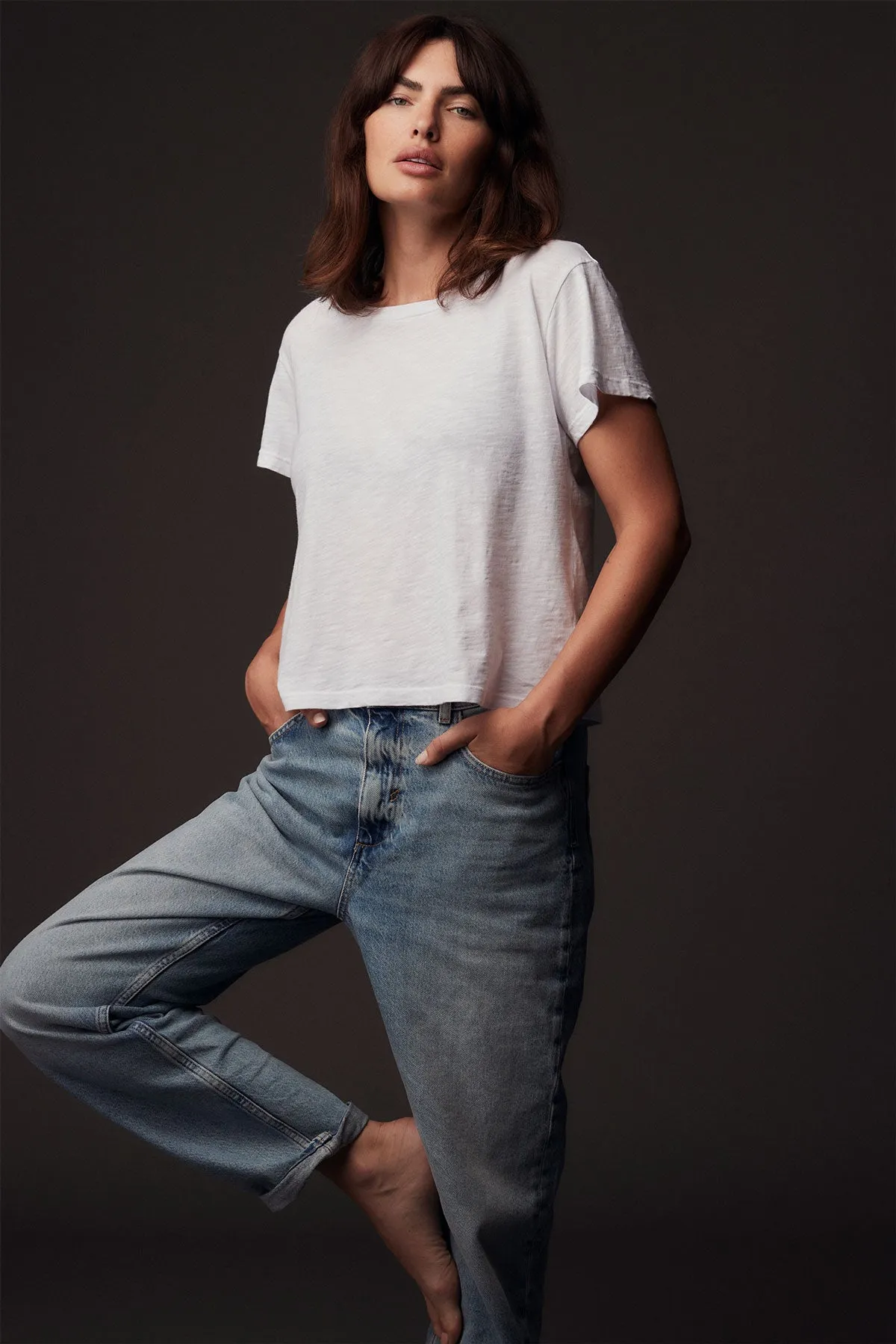 Anti-bacterial Shaden Cotton Crew - White