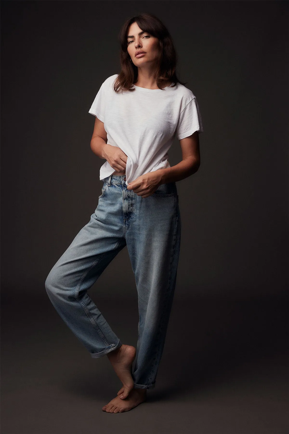 Bold Comfort Shaden Cotton Crew - White