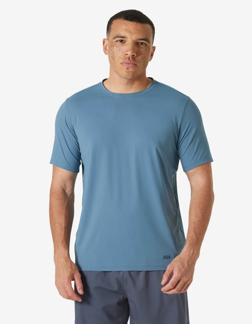 SHINE SOLEN T-SHIRT, Washed Navy Compression Gradient Bamboo Derived Material