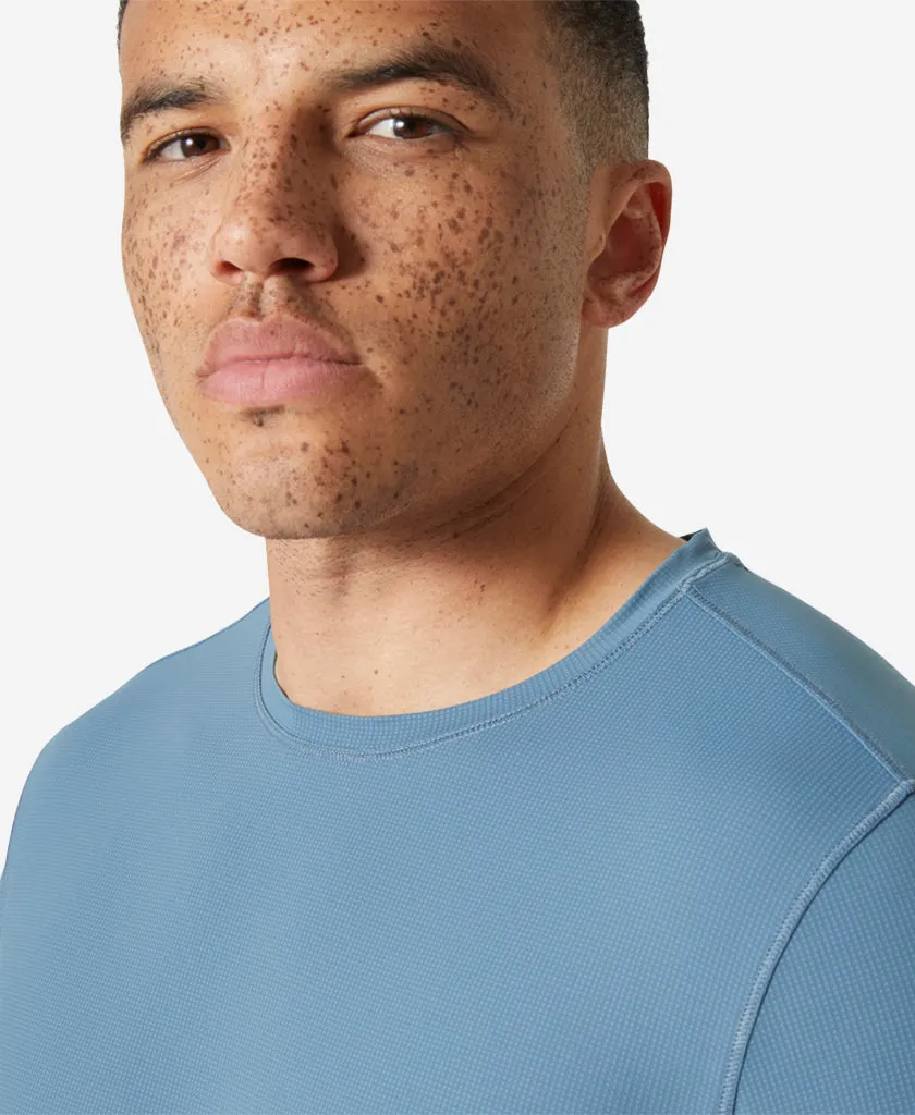 AllClimateAdaptive Snag Proof Weave SHINE SOLEN T-SHIRT, Washed Navy