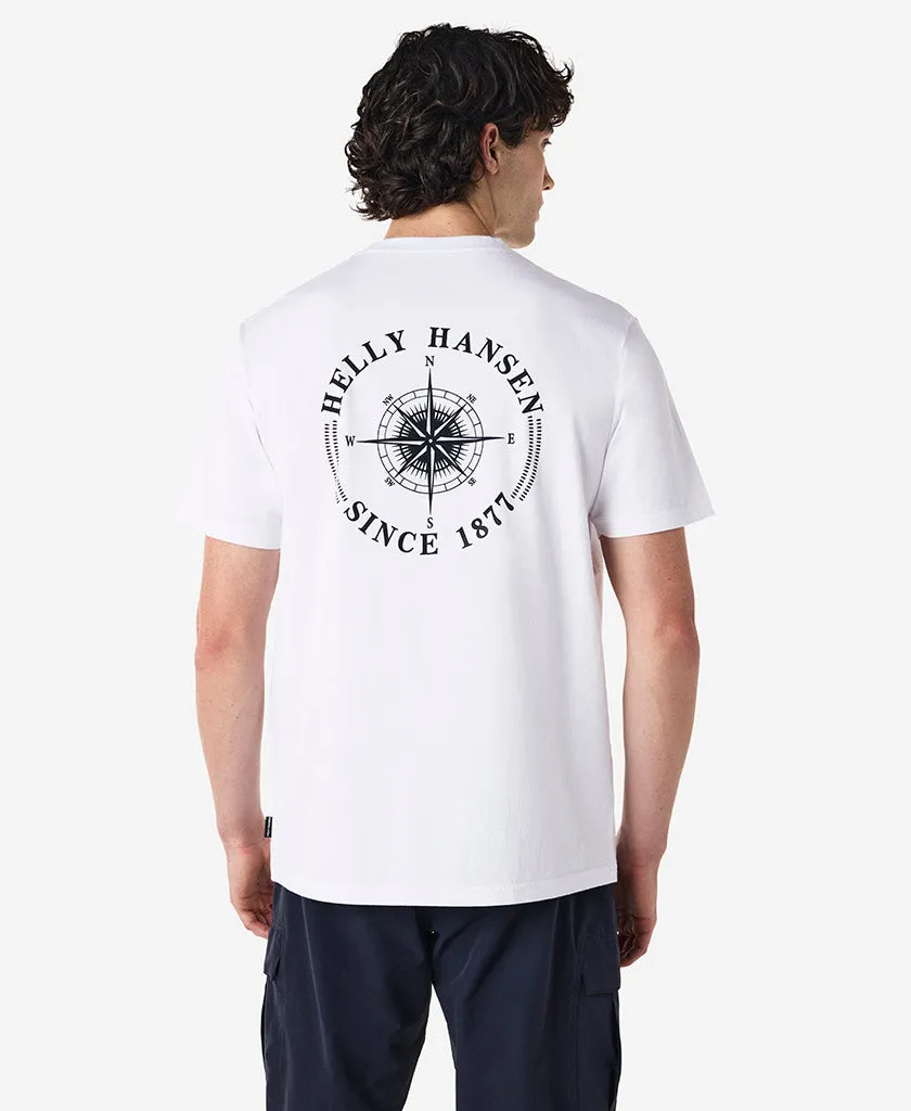 Four Way Stretch Material PORT T-SHIRT, White