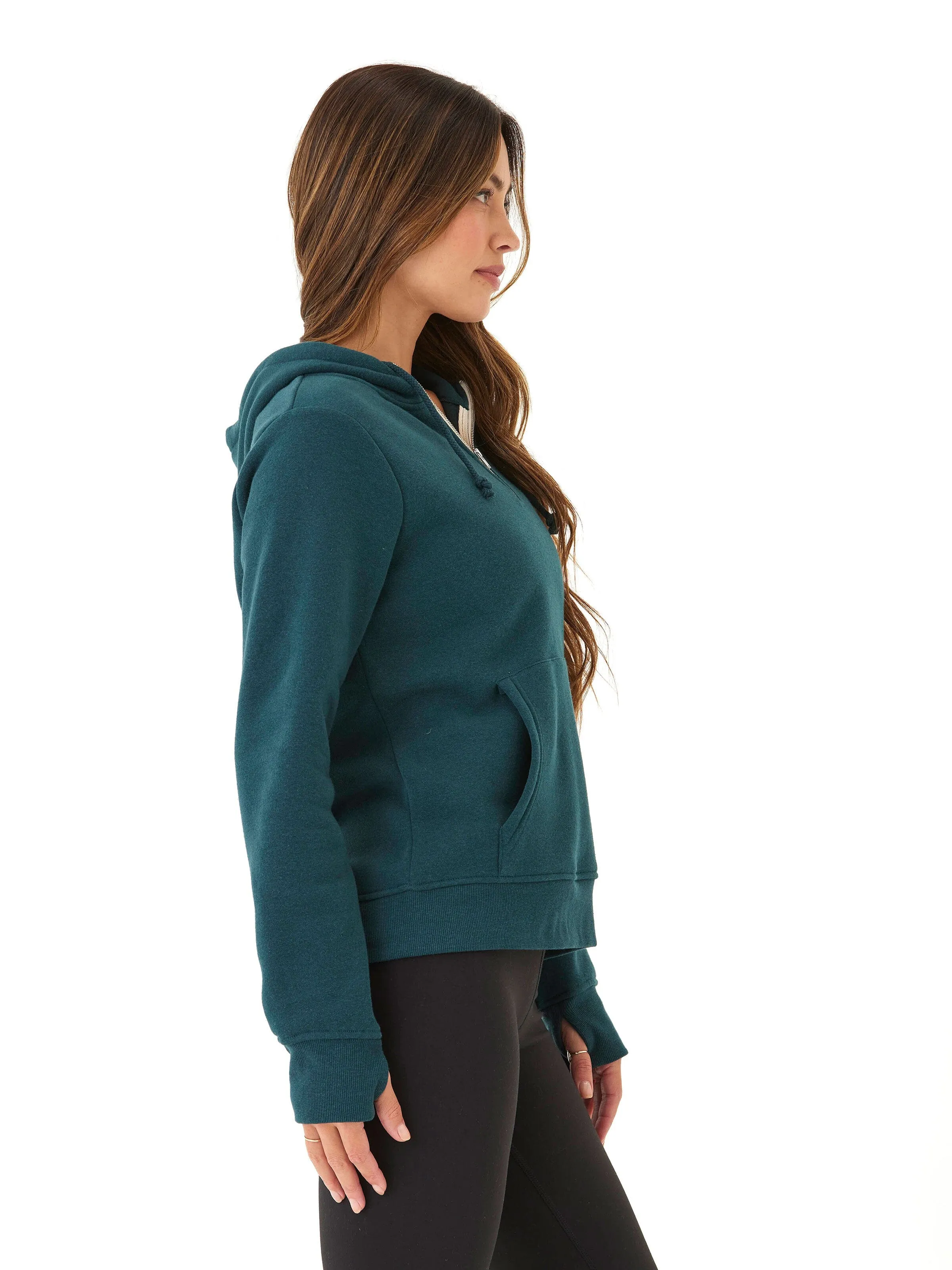 Durable Coating Sinead 1/4 Zip Triblend Fleece Hoodie