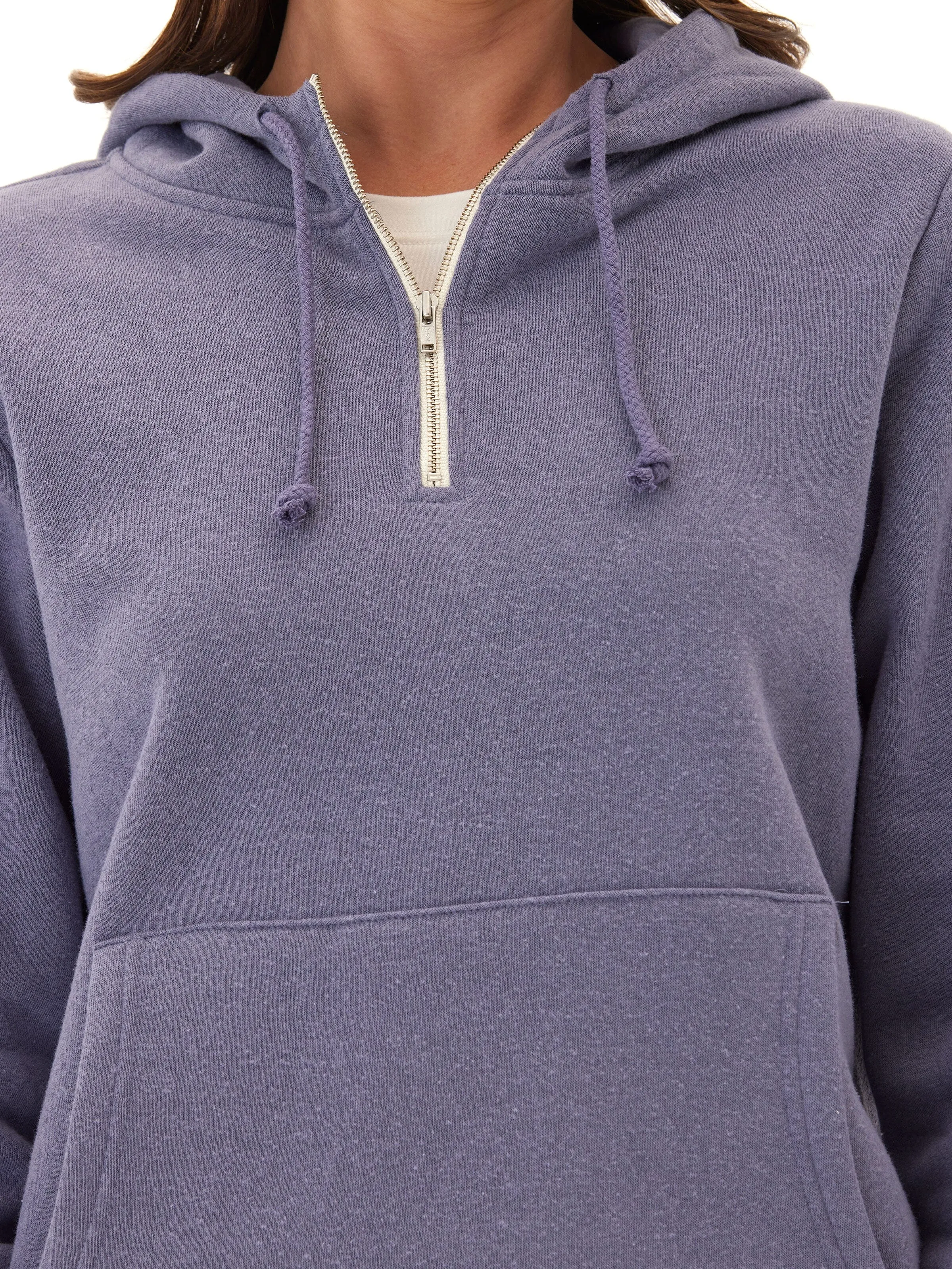 Windproof Insulated Coat Stay Dry Interior Sinead 1/4 Zip Triblend Fleece Hoodie