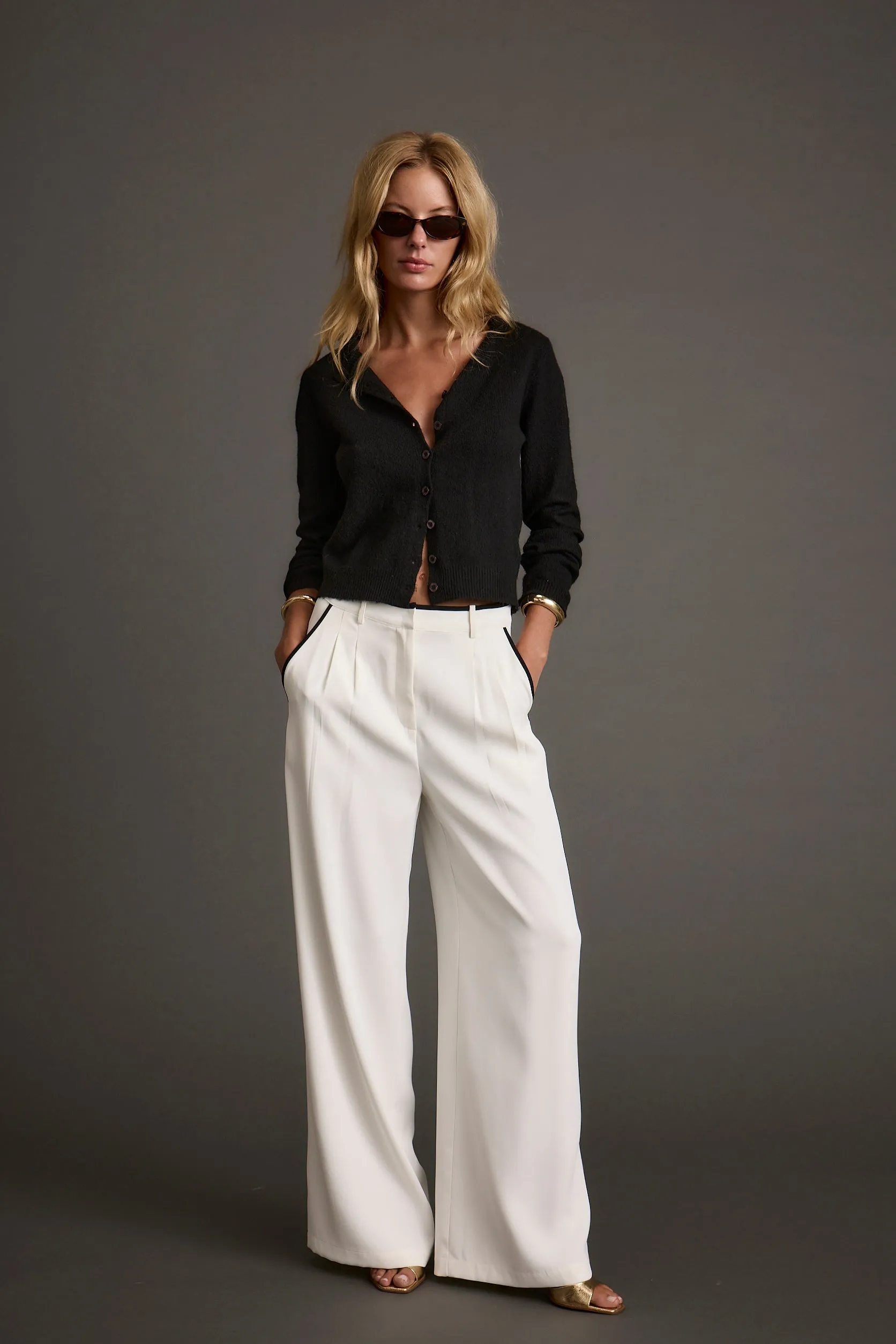 Quick Access Pockets Practical Wear Skylar White Trousers
