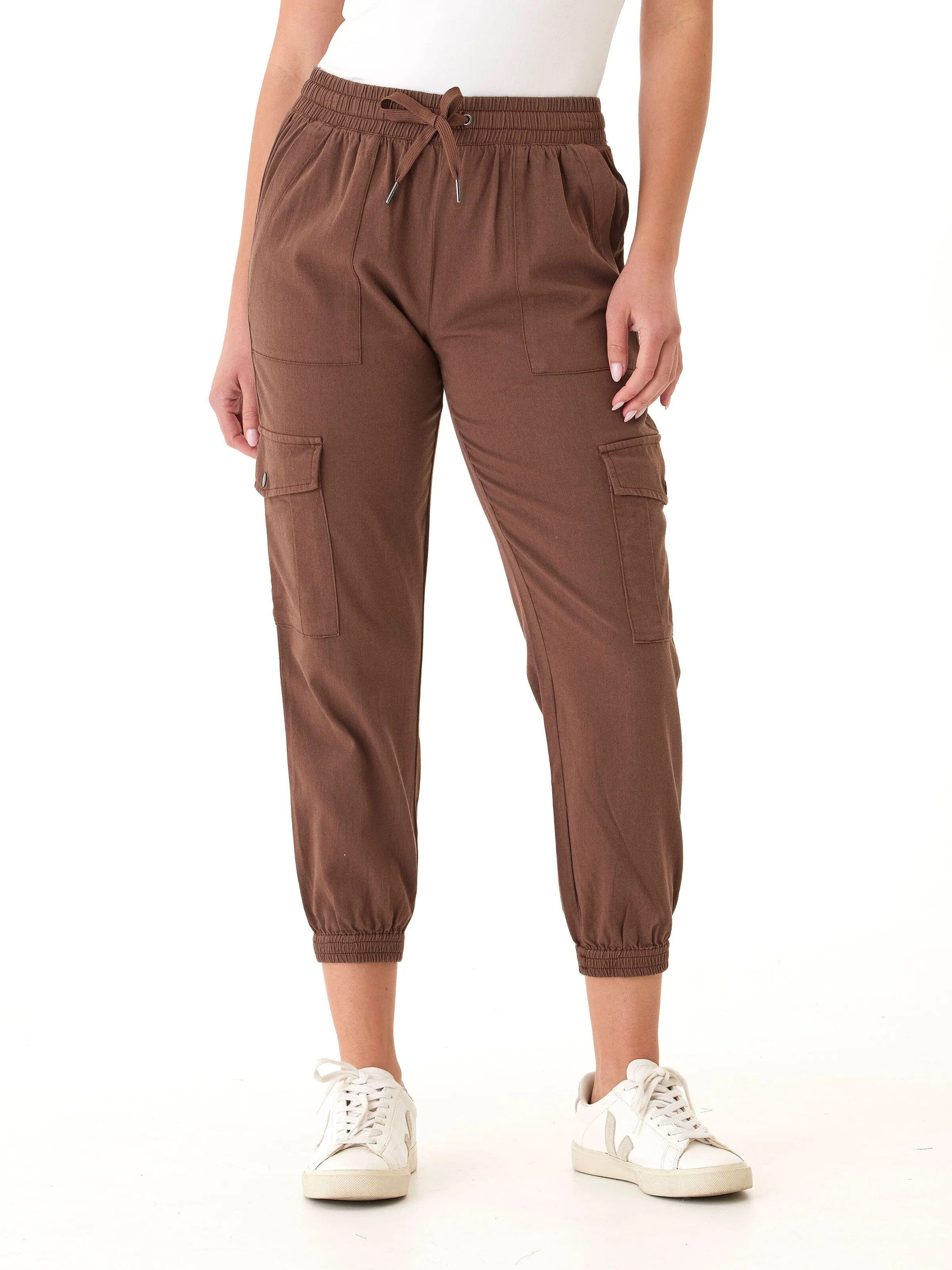 Delilah Stretch Twill Cargo Jogger 27" Movement Fit