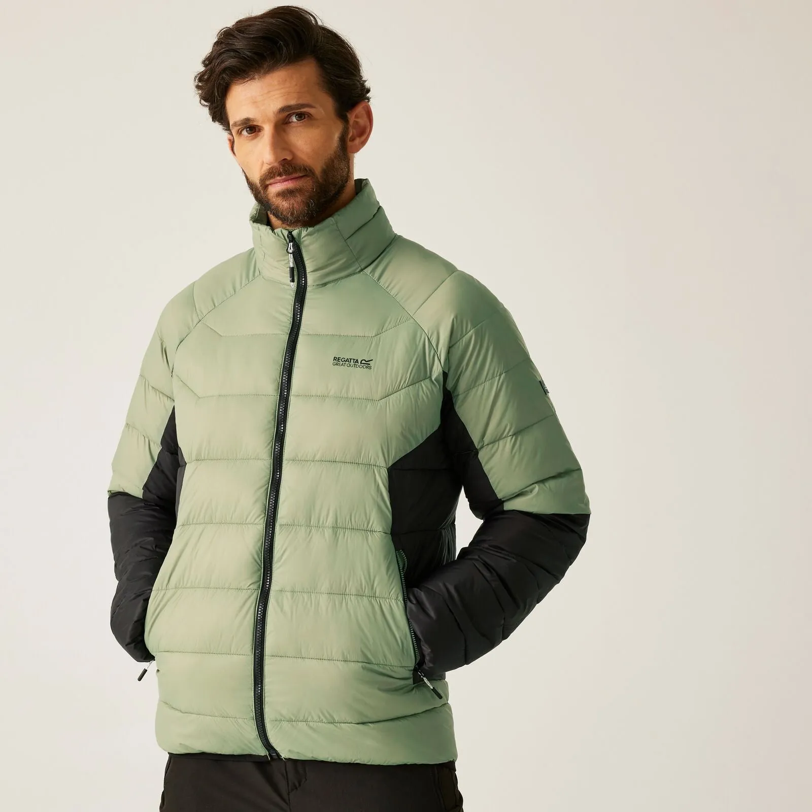 Regatta Mens Dalent Lightweight Padded Jacket Abrasion Resistant Panels MoistureWicking Technology