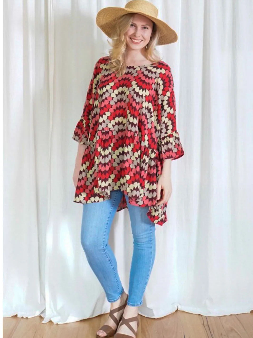 Bright-Hue AMBER TUNIC