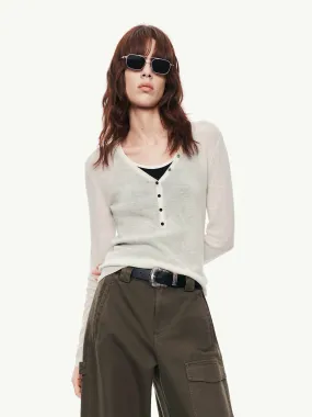 Easy Layering Outdoor Ready Slim Fit Wool Sweater
