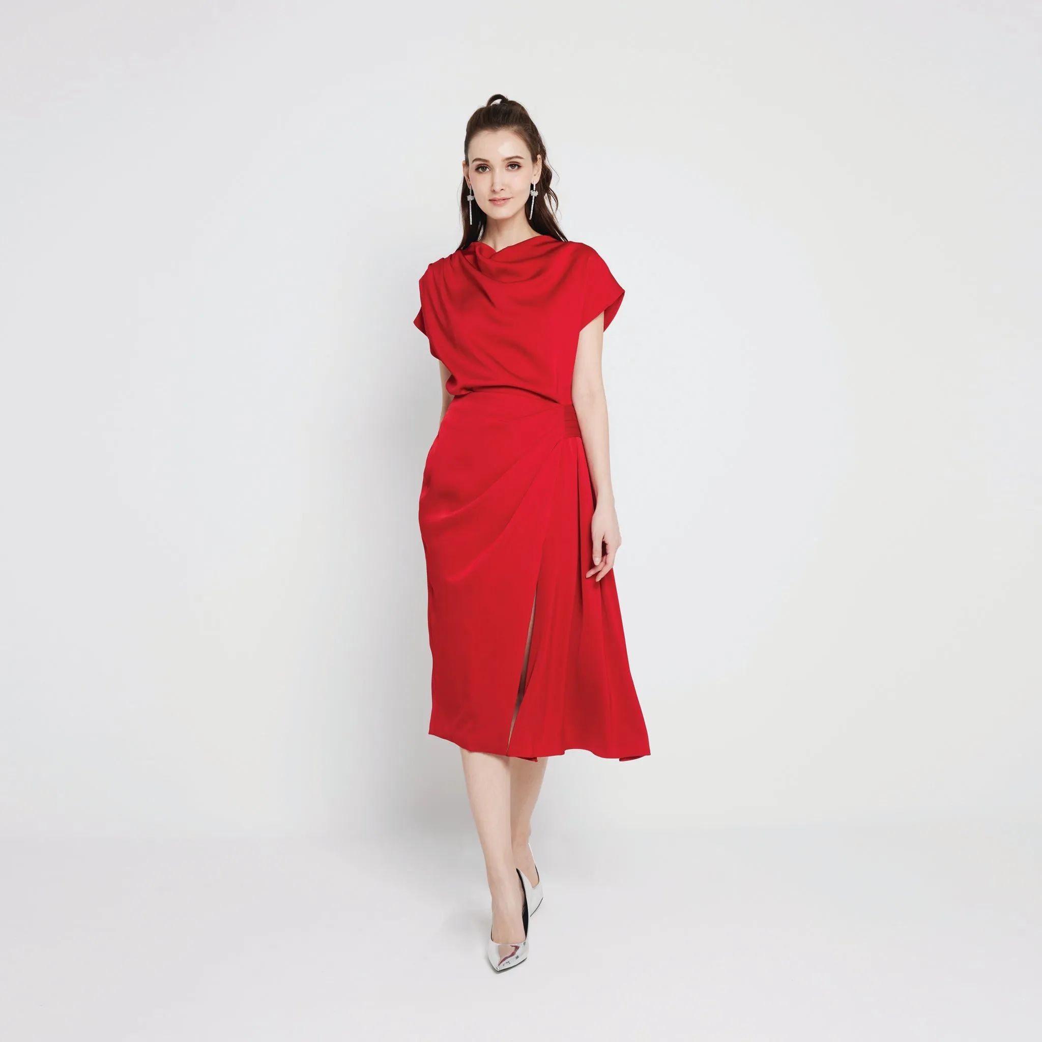 Ankle length Slit Skirt