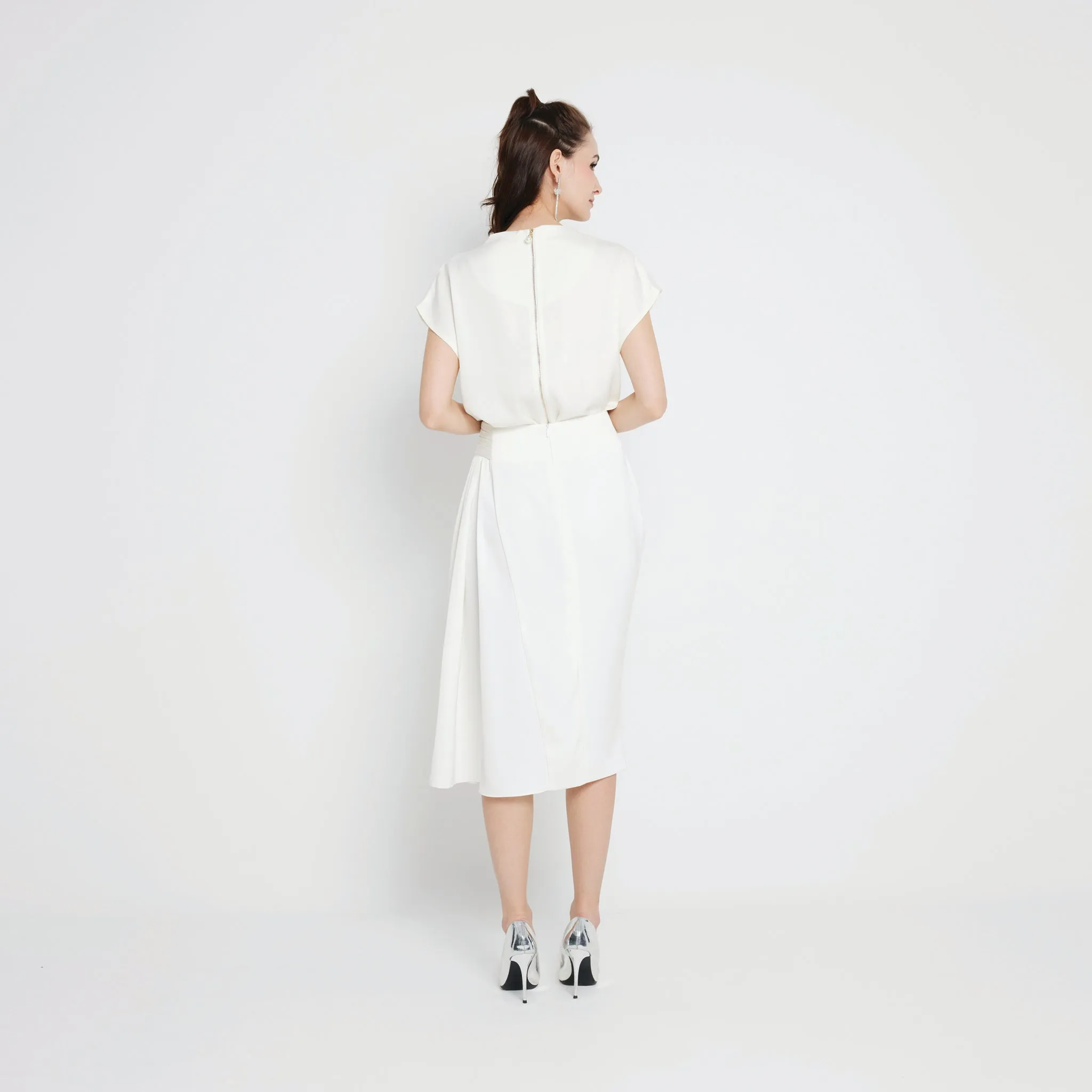 Slit Skirt Simple Layer
