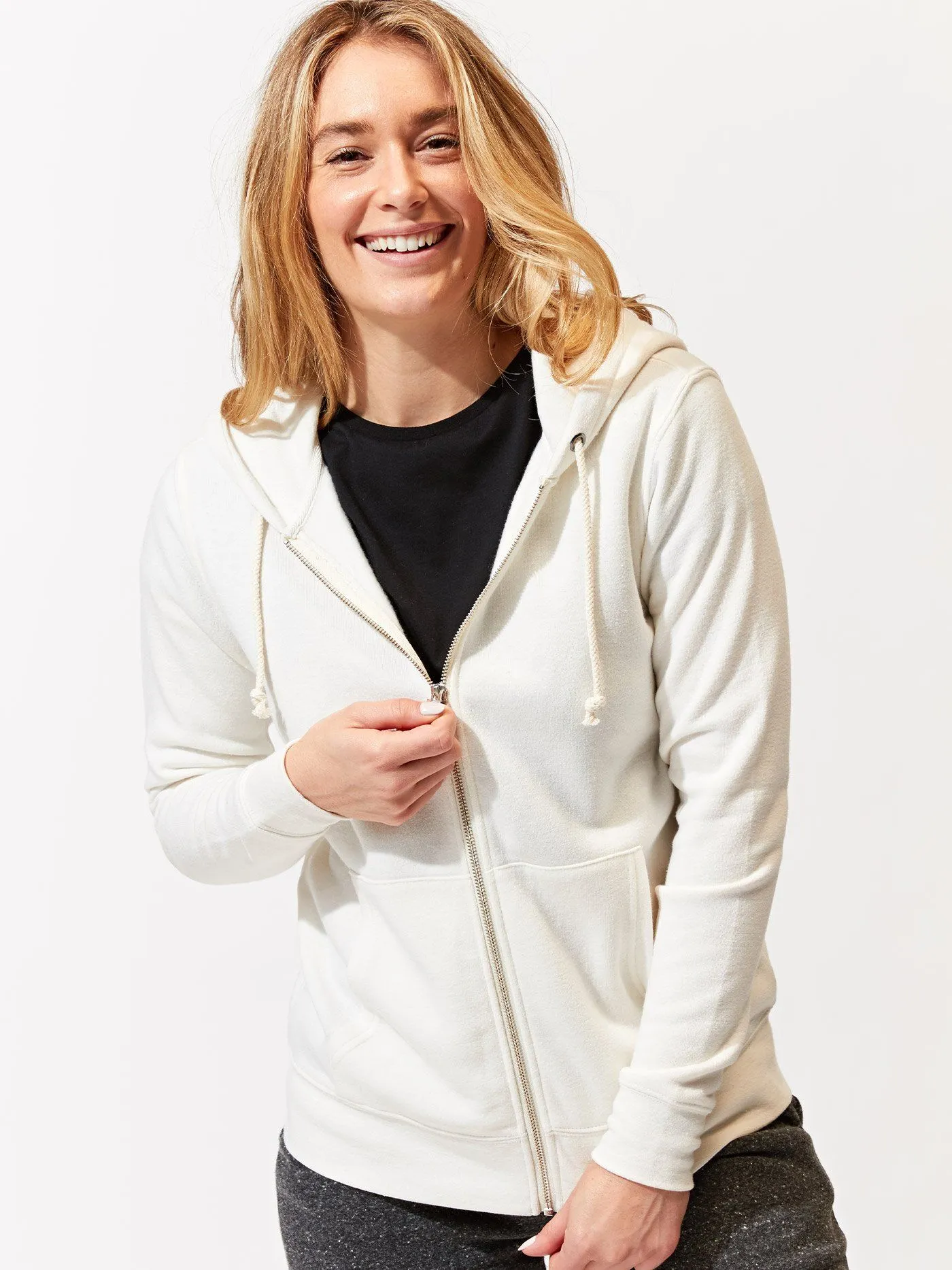 Triblend Zip Hoodie Convertible Style Classic Cut