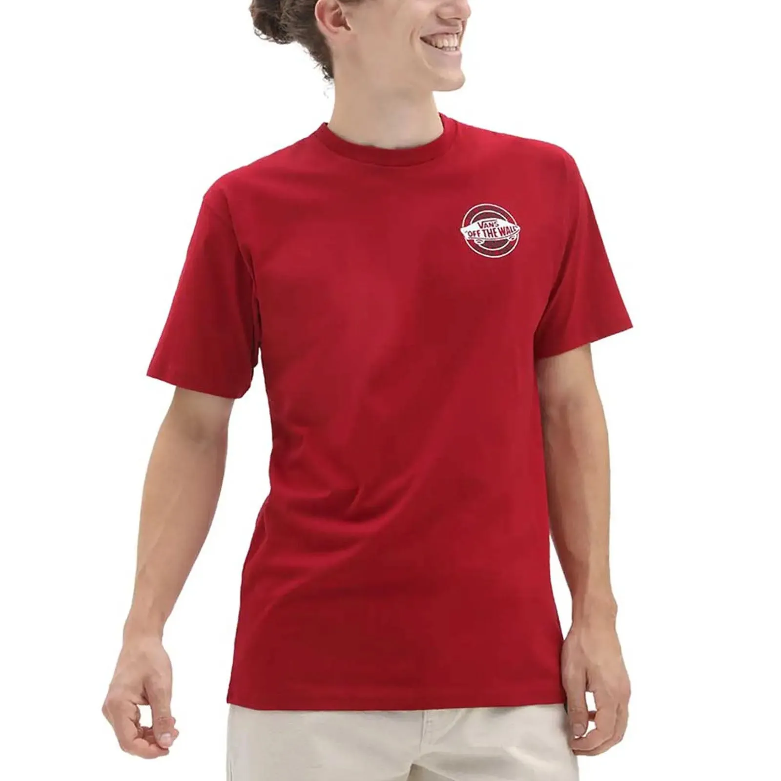 Tagless Collar Reinforced Seam Technique Vans Mens Off The Wall OG 66 Short Sleeve Crew Neck T-Shirt