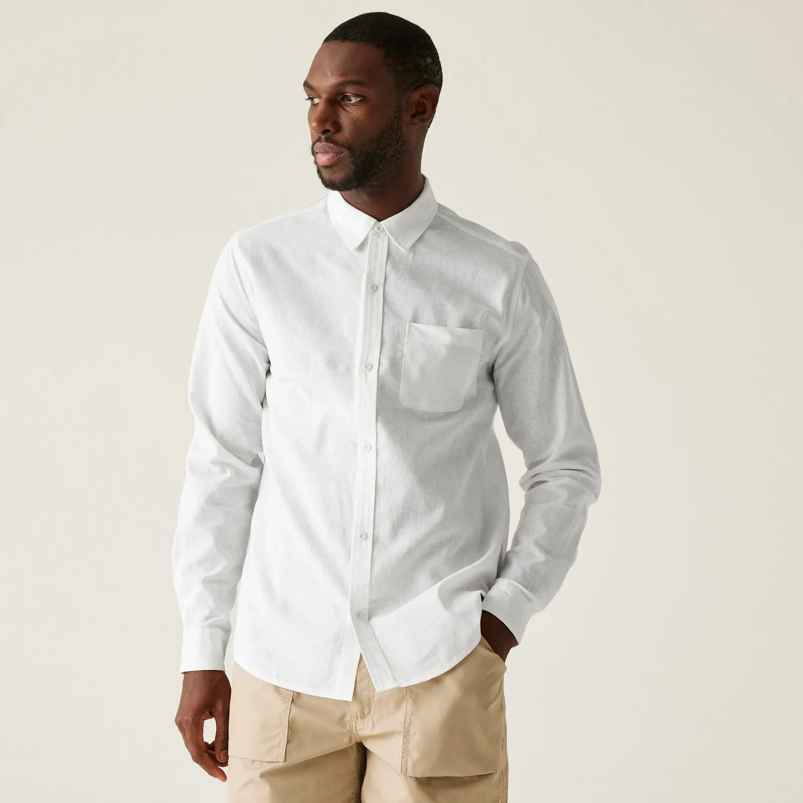 Morning Comfort Streamlined Design Regatta Mens Loran Long Sleeve Shirt