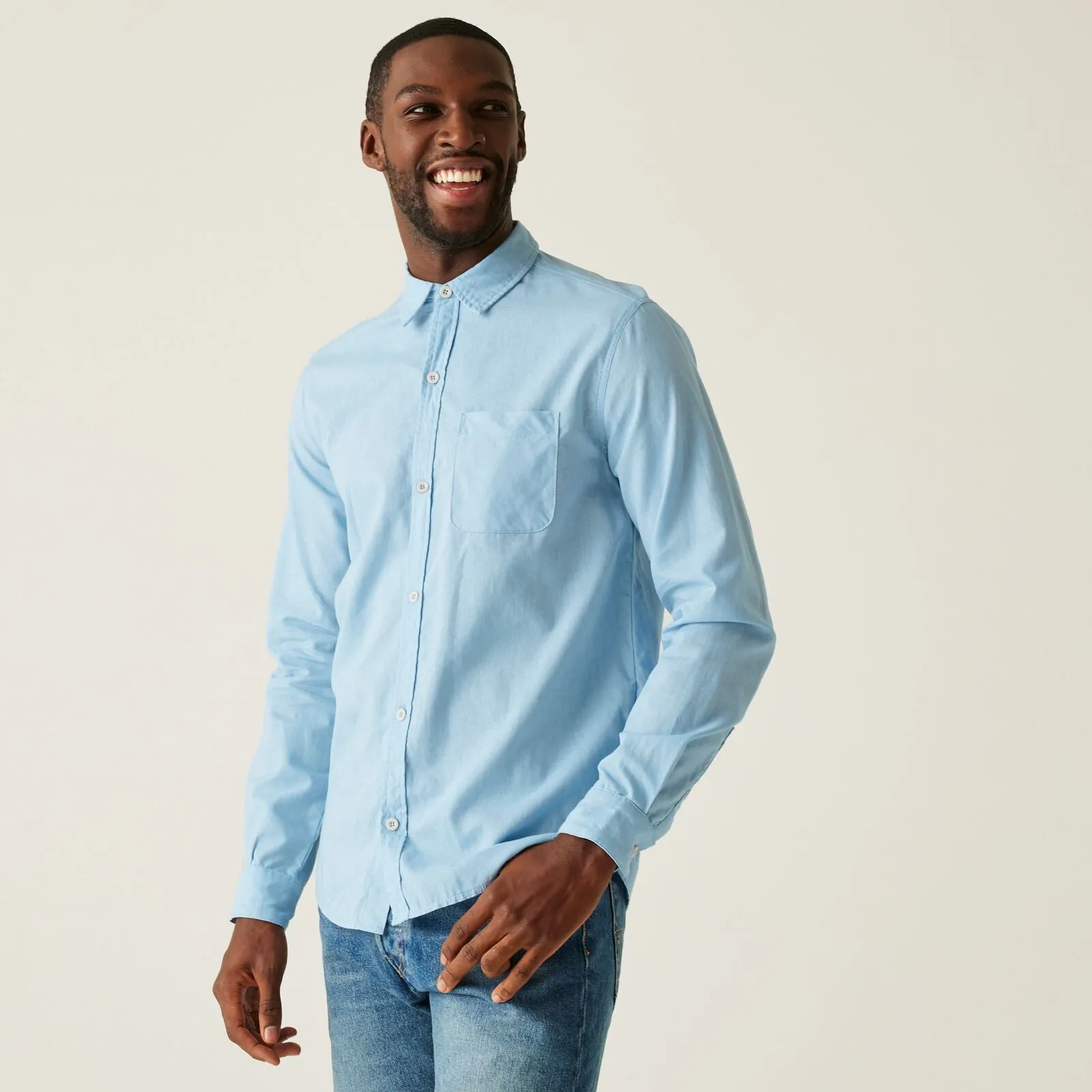 Fade Resistant Formula Smart Look Regatta Mens Loran Long Sleeve Shirt
