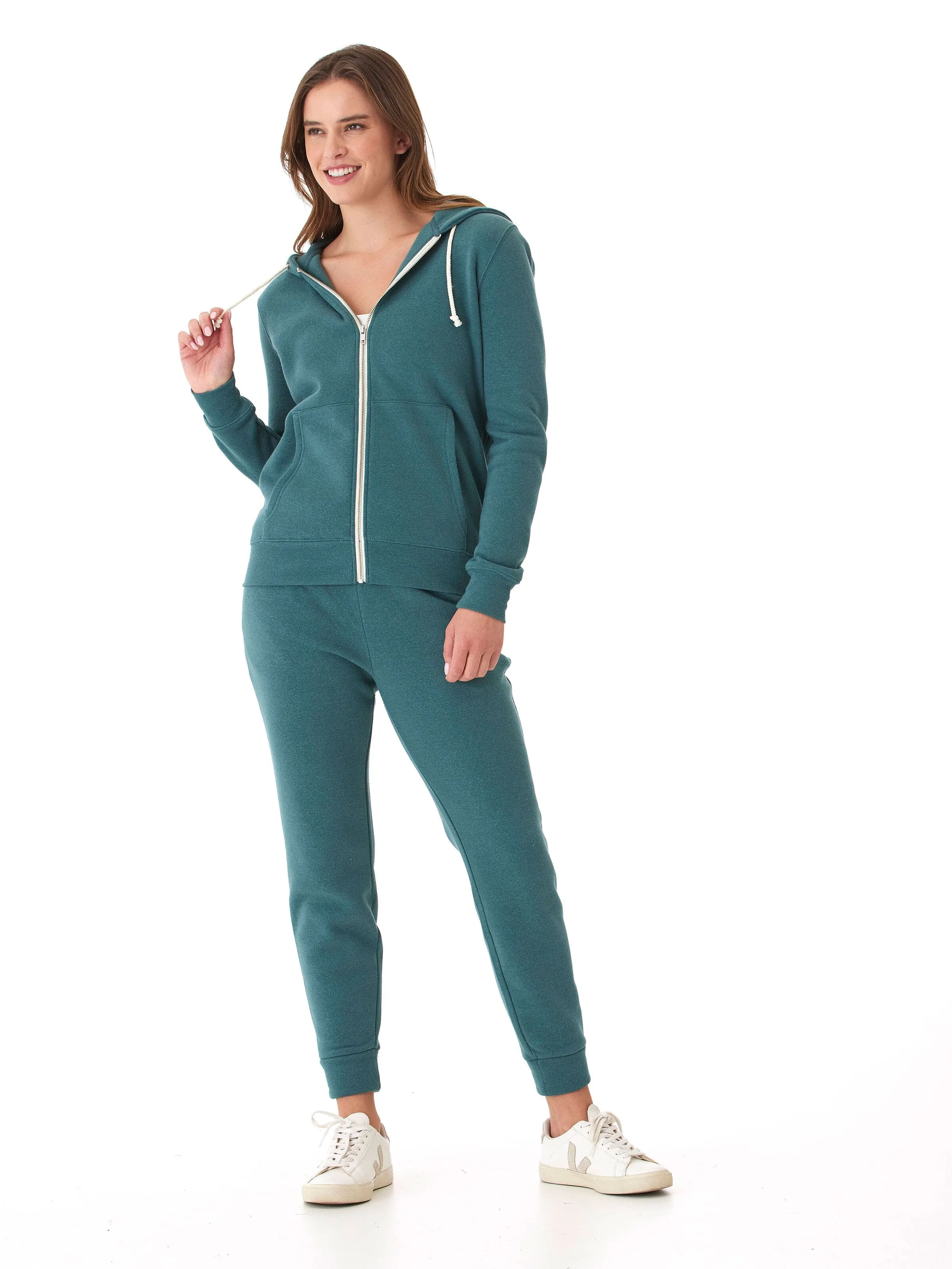 Triblend Zip Hoodie Fray Resistant Edges Climate Adaptive Design