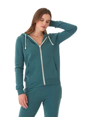 Triblend Zip Hoodie DetachableLining Reflective Zippers