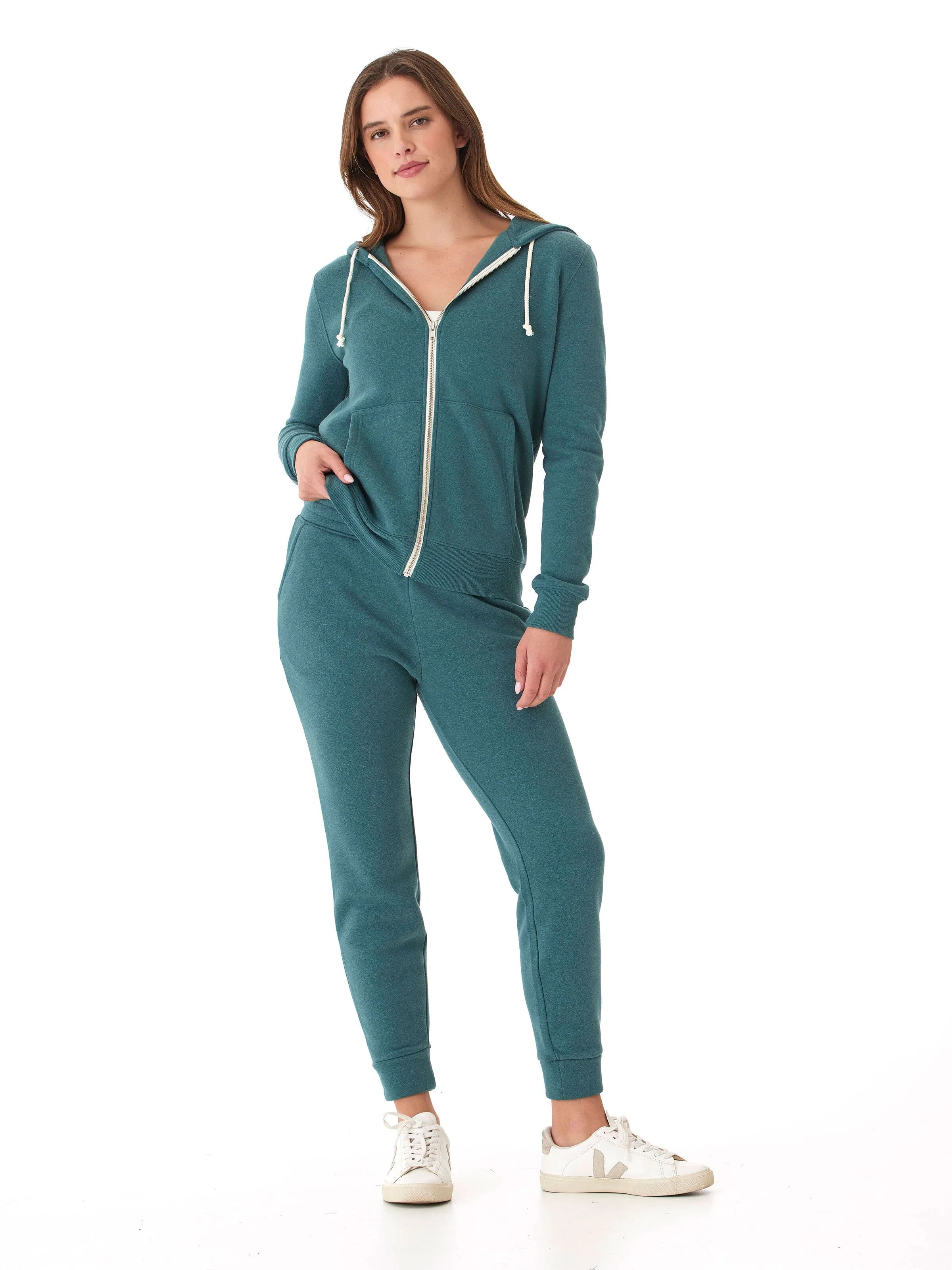 Triblend Zip Hoodie Zippered Vents Comfortable Feel