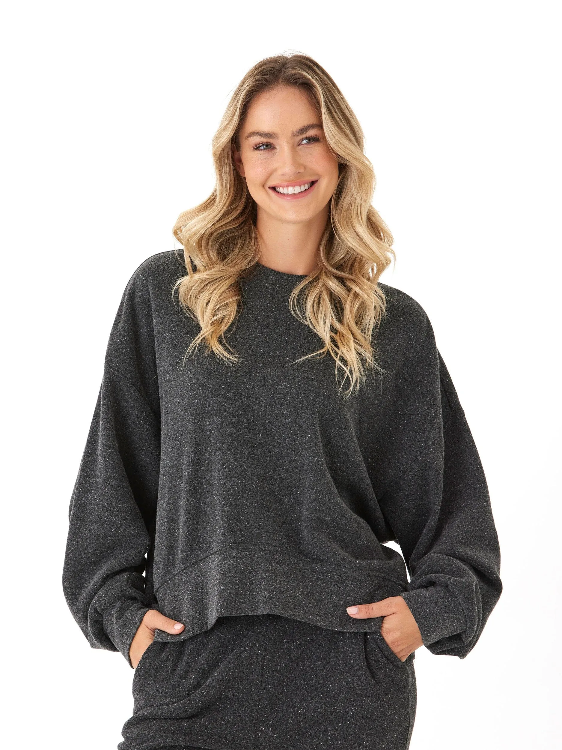 Flame retardant Non Chafing Neckline Naia Triblend Fleece Pullover