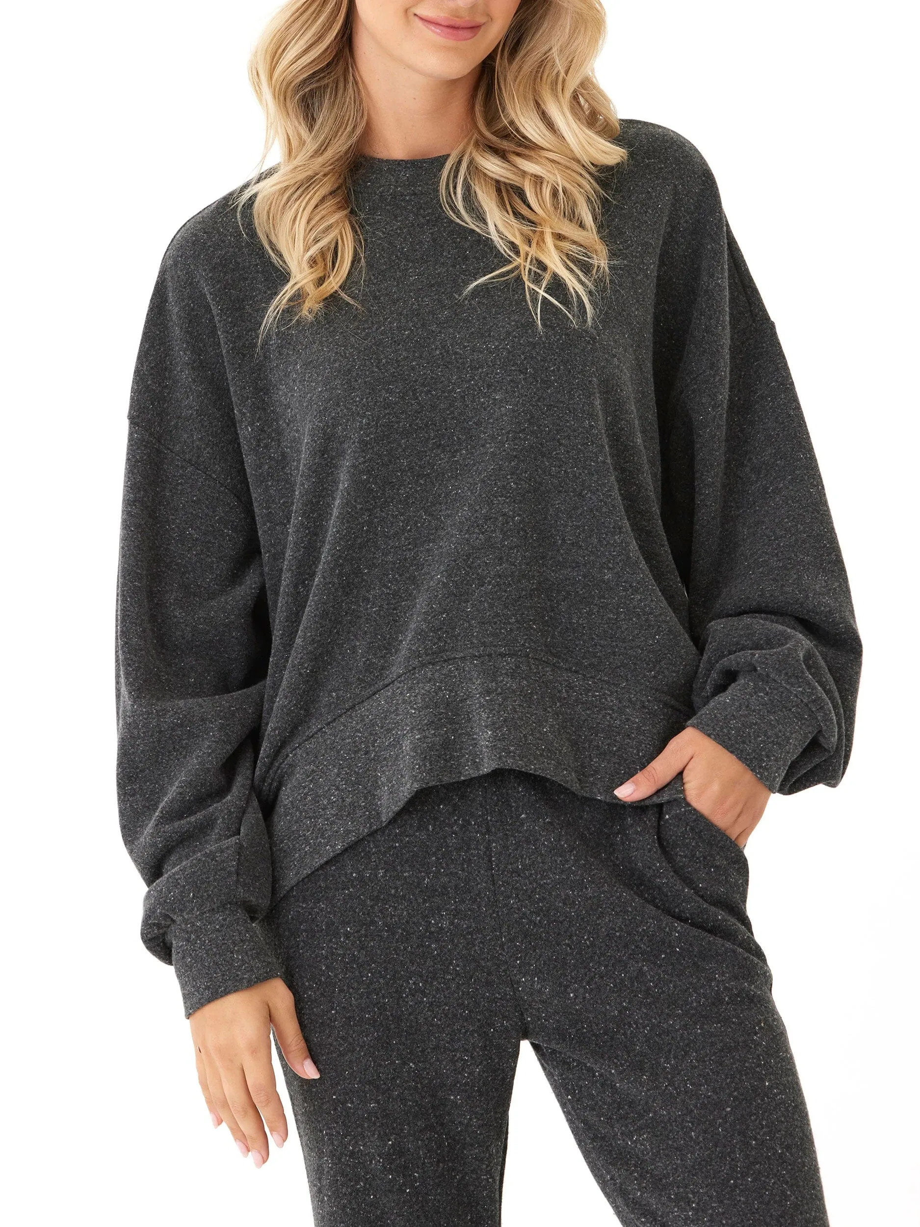 Naia Triblend Fleece Pullover Detachable Hood