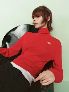 Cotton Blend Turtleneck Sweater Quick Fit