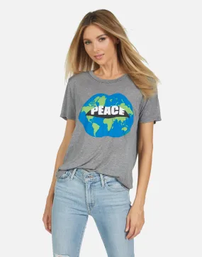 Stretchable Fabric Capri World Peace Love