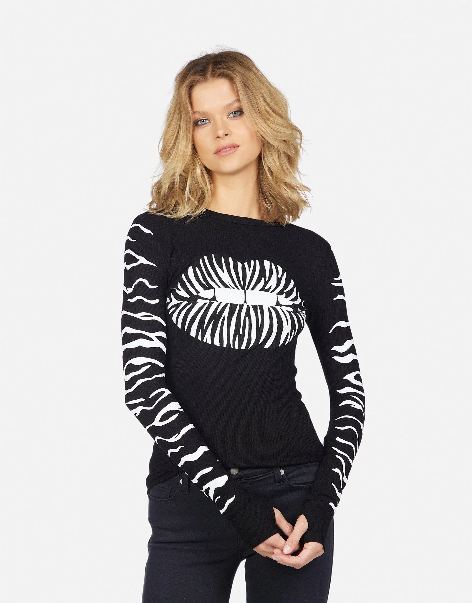 Synthetic McKinley Zebra Lip