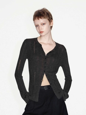 Round Neck Knitted Cardigan Cold Ready Fresh Trend