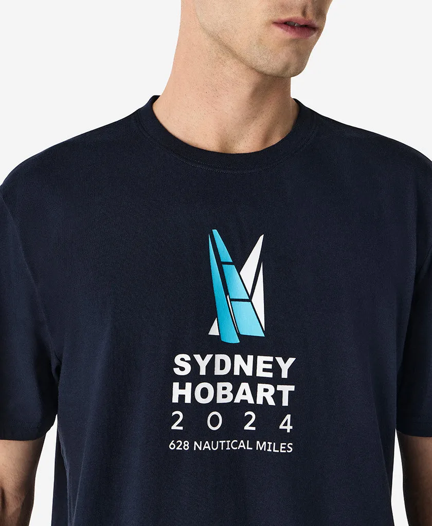 CROSS SAILS T-SHIRT, Navy AbrasionResistant Surface StretchComfortDesign