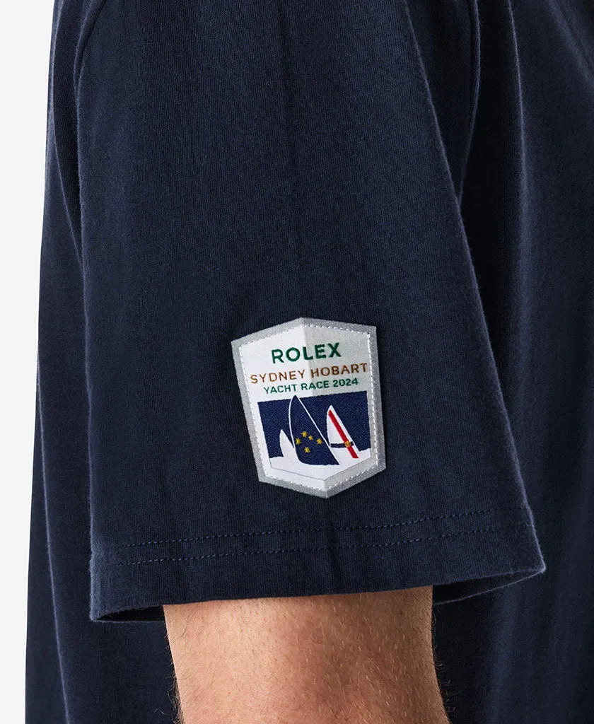 CROSS SAILS T-SHIRT, Navy HighDensity Knit