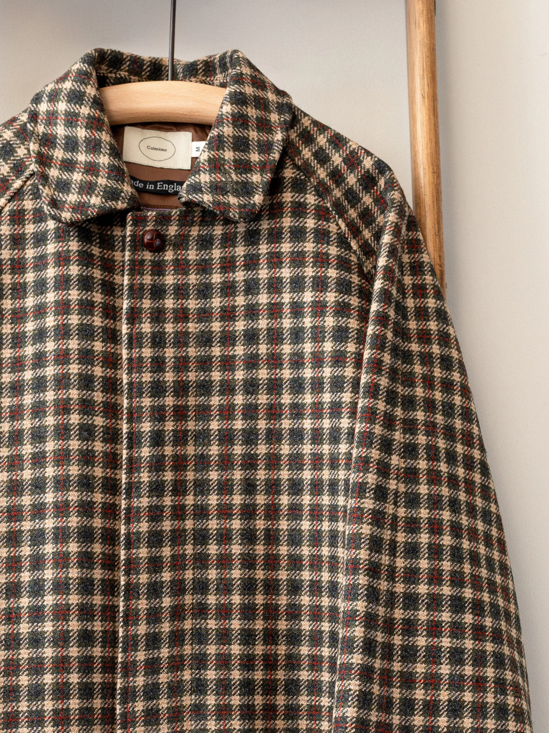 Sporting Tweed Balmacaan Coat / City Check FoldableStructure AbrasionResistantEdging