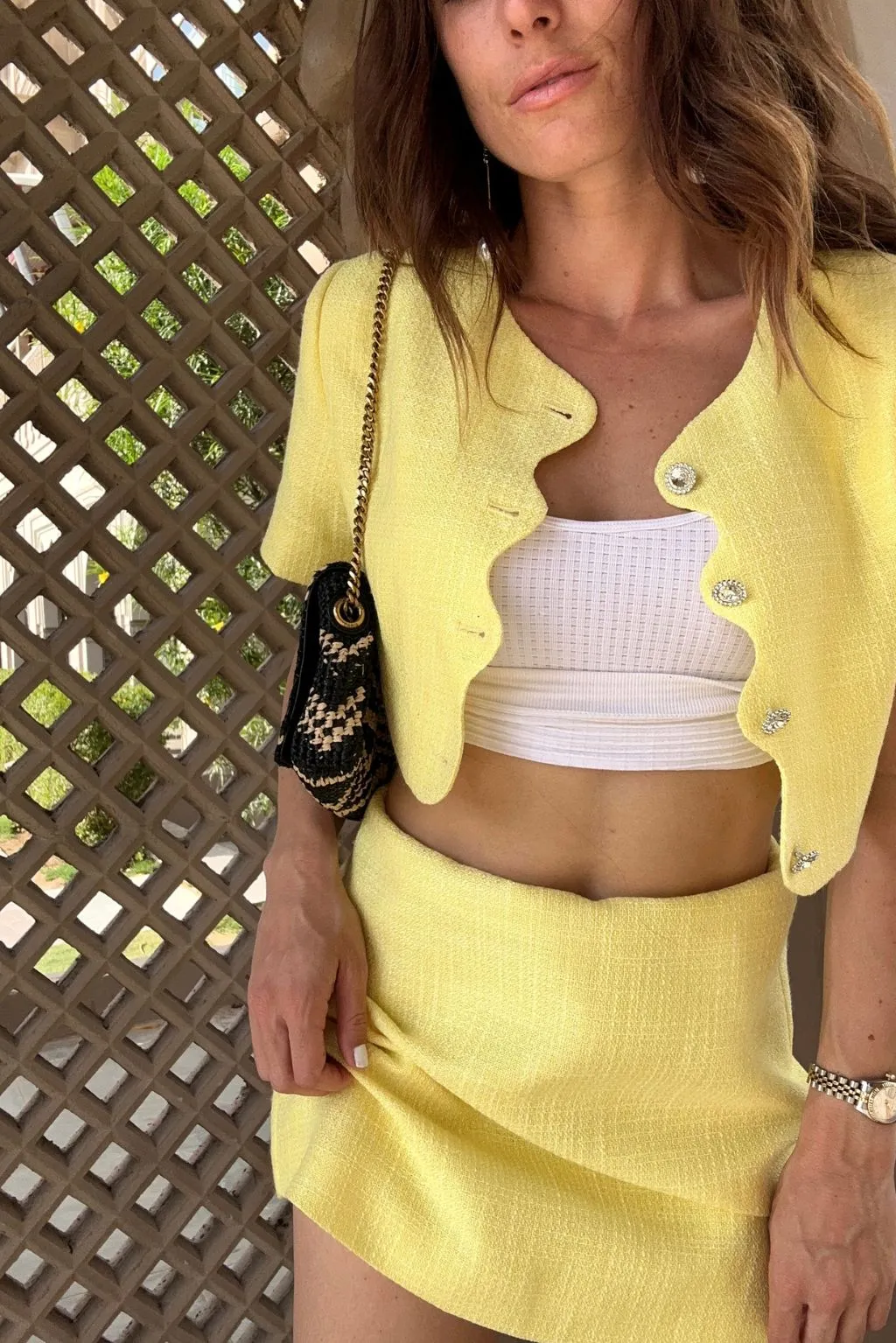 Limited Quantity Sunday Yellow Mini Skirt