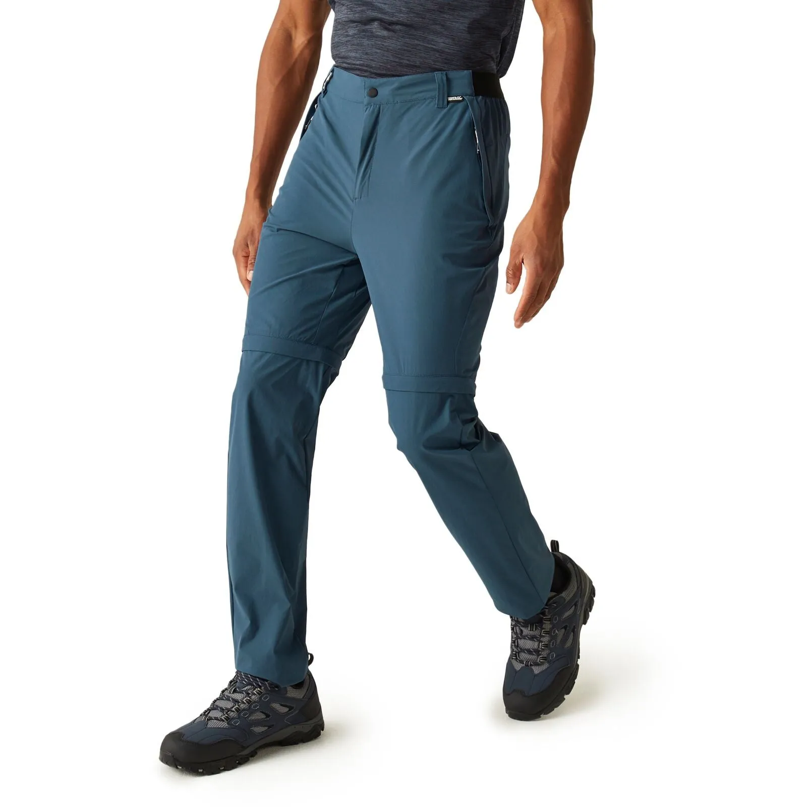 Minimal Edge Regatta Mens Travel Light Zip Off Walking Trousers