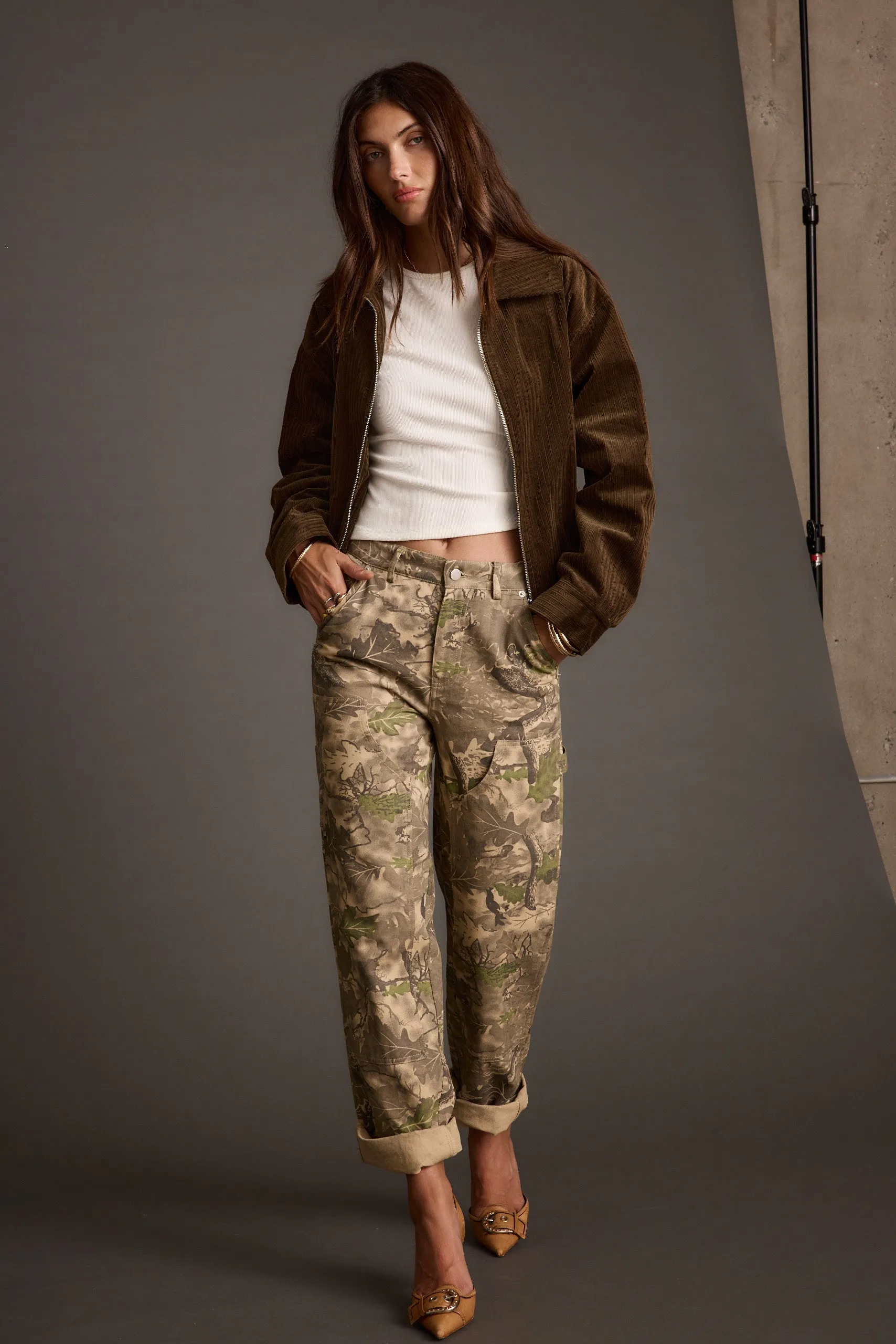 Storm Camo Jeans Multi-way wear Comfortable Look