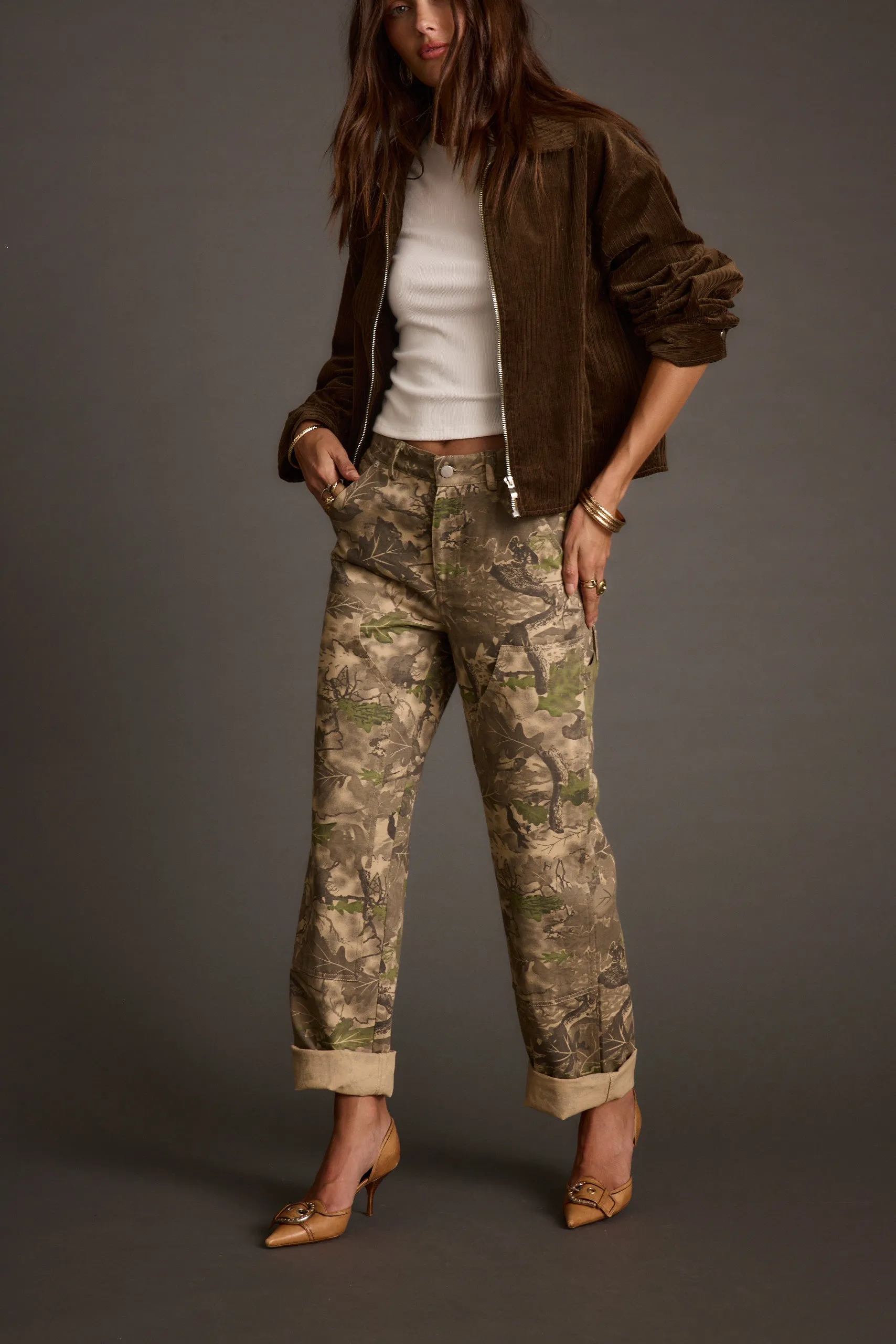 Storm Camo Jeans Distressed finish