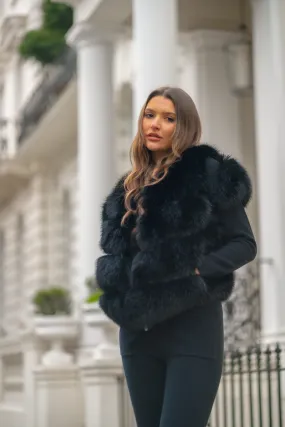 Black Premium Faux Fur Gilet Comfy Street Piece