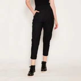 Stripe knit pants Quick Drying Fabric easy move