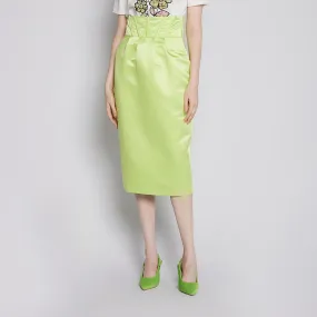 Corset Midi Skirt Neat Fit Sturdy Waistband